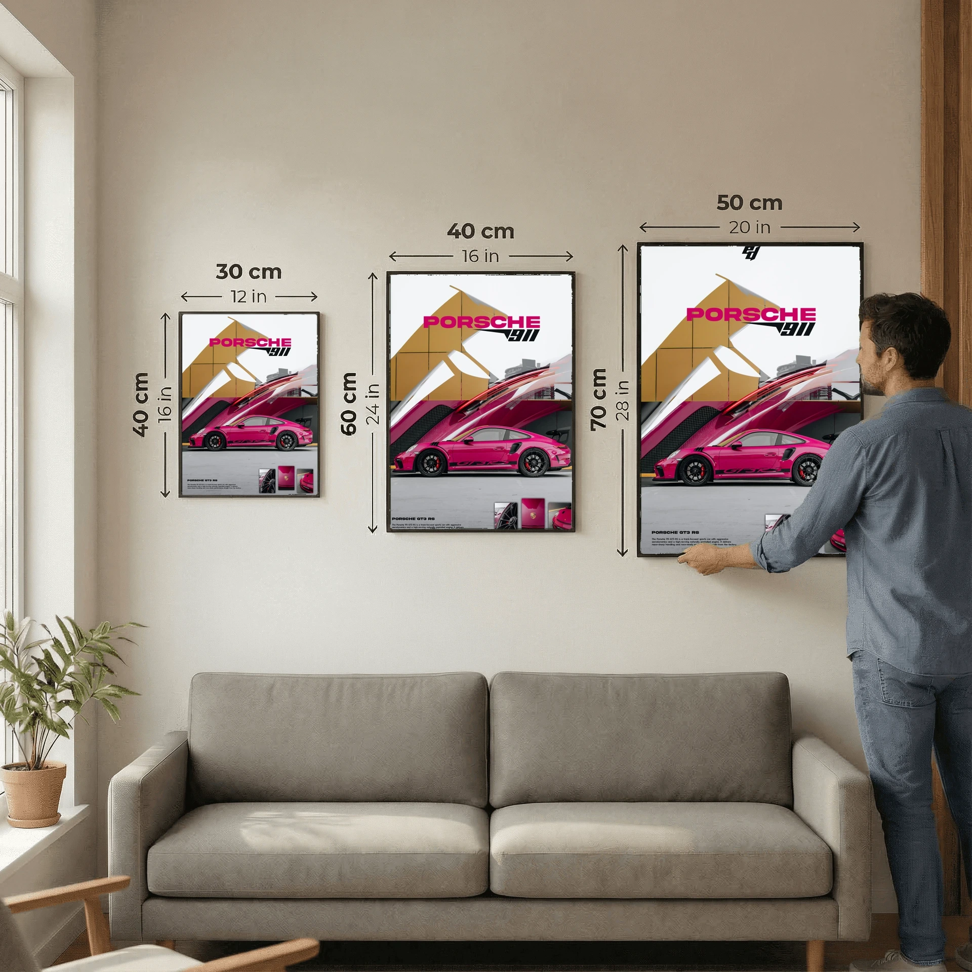 Porsche GT3 RS 911 - Car Poster