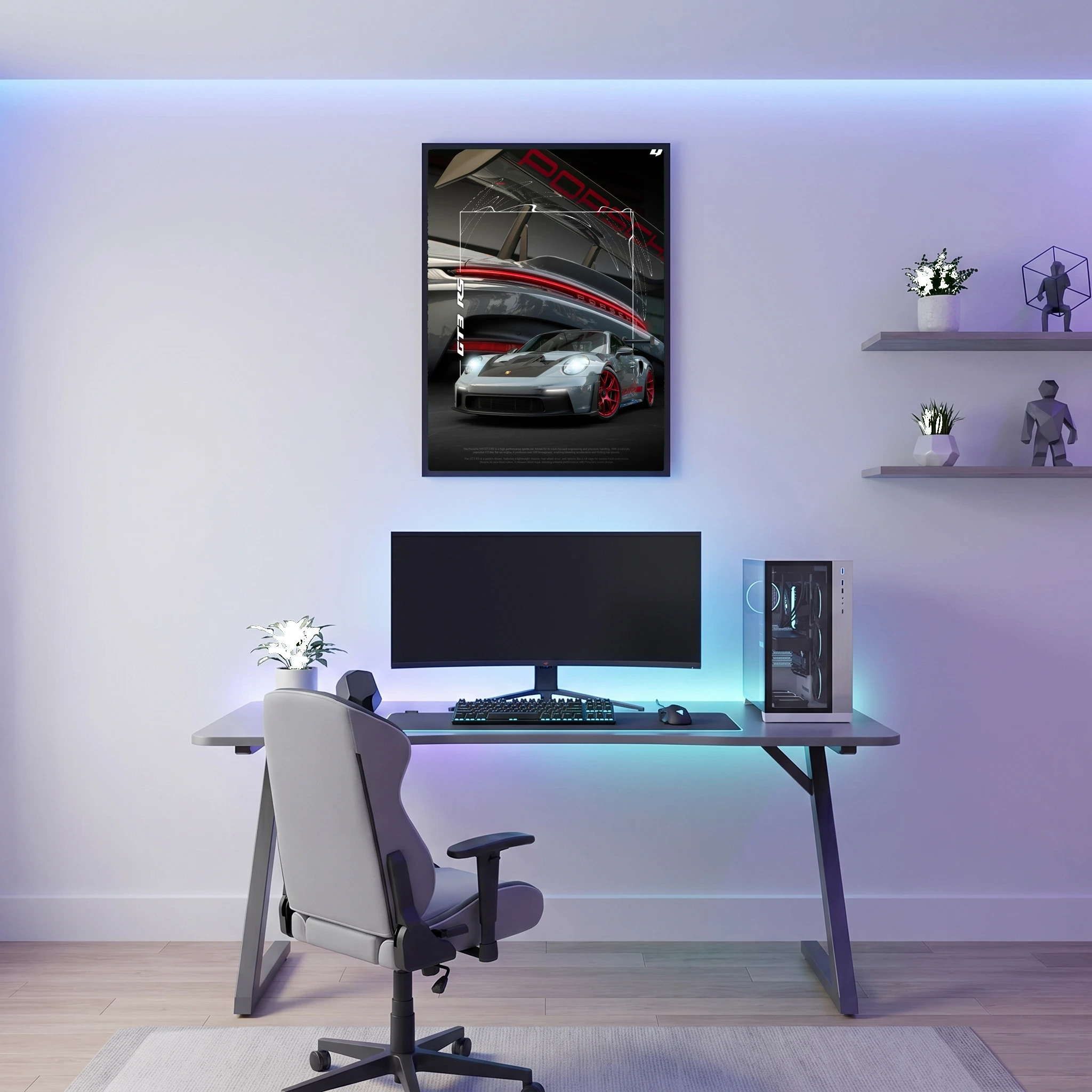 Porsche GT3 RS - Car Poster