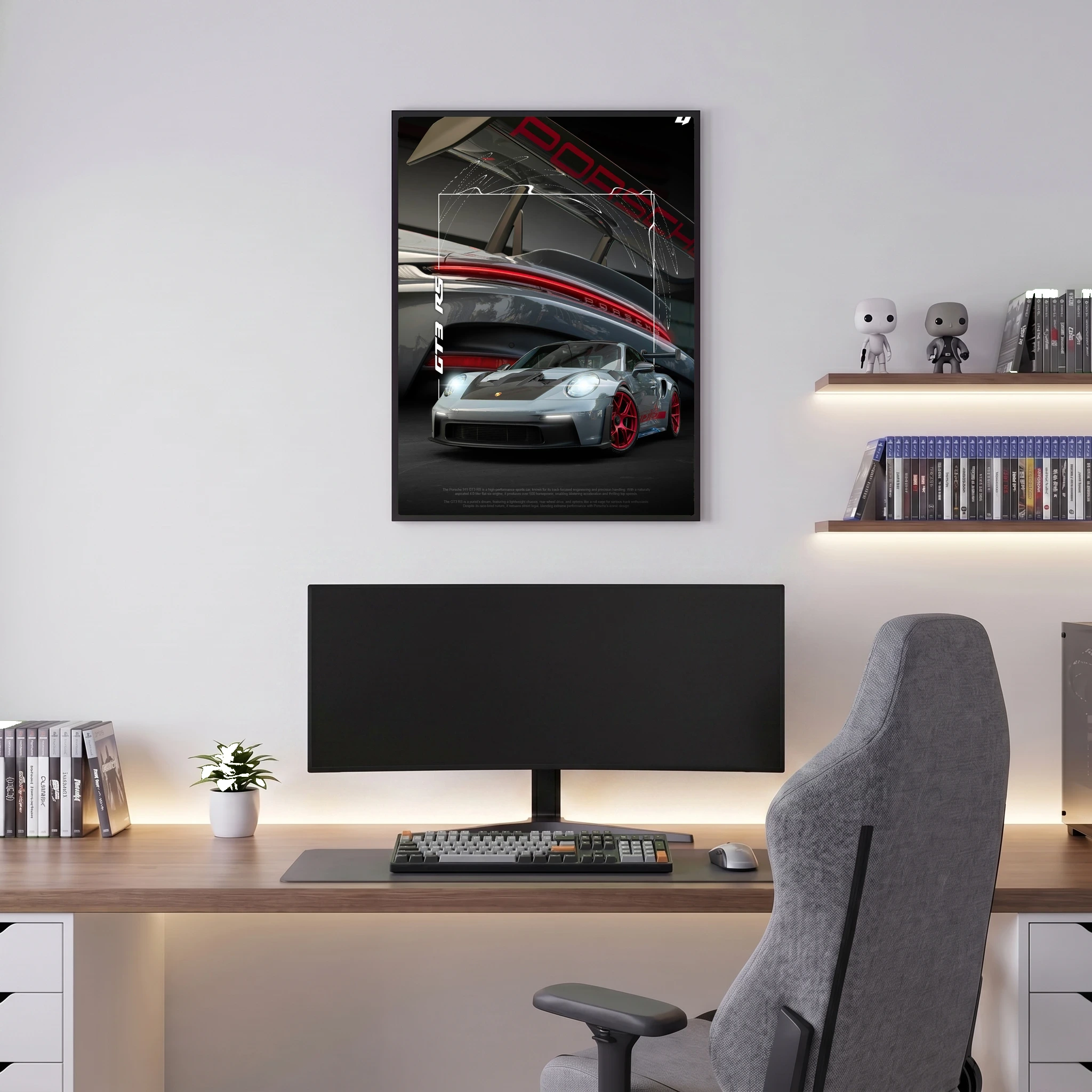 Porsche GT3 RS - Car Poster