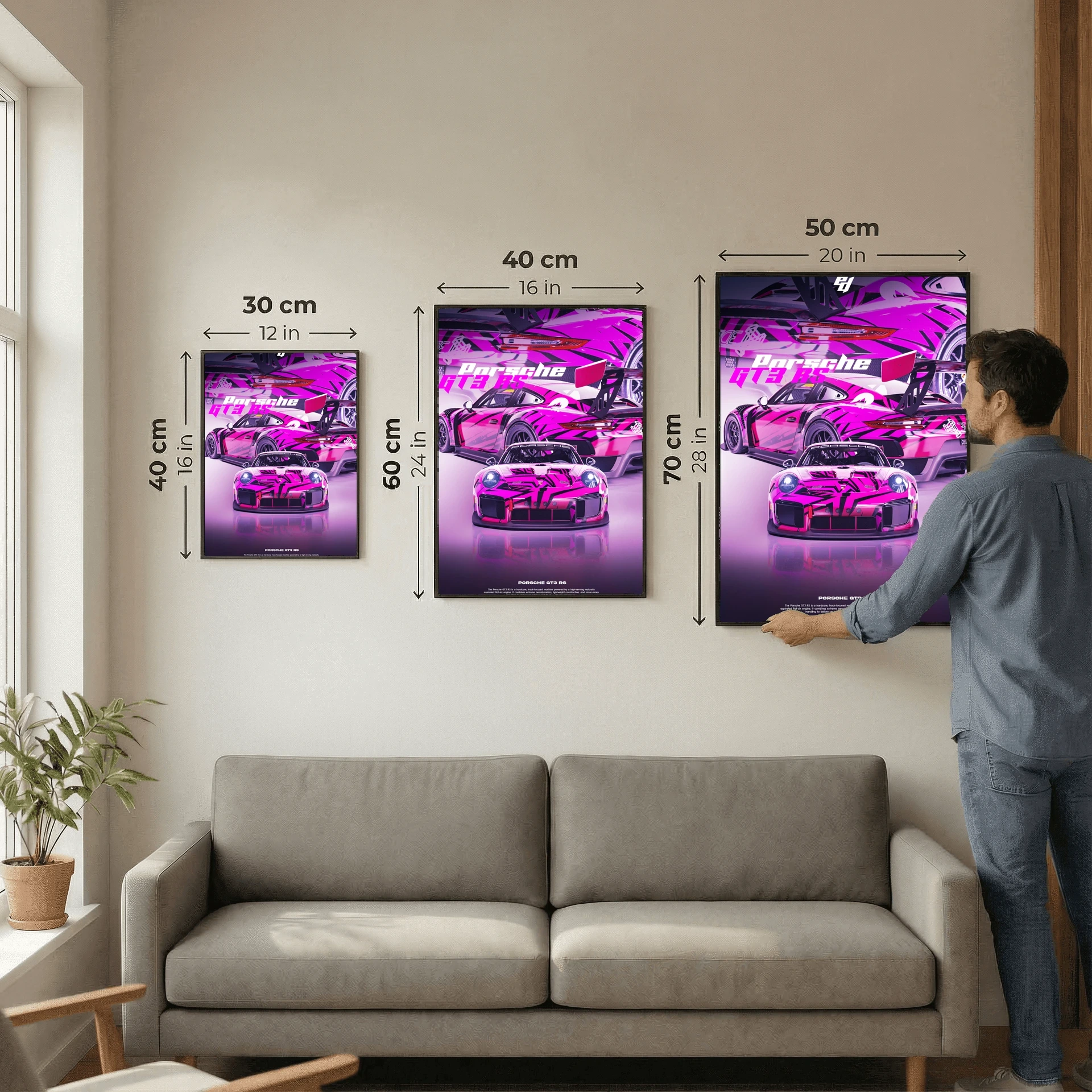 Porsche GT3 RS - Car Poster