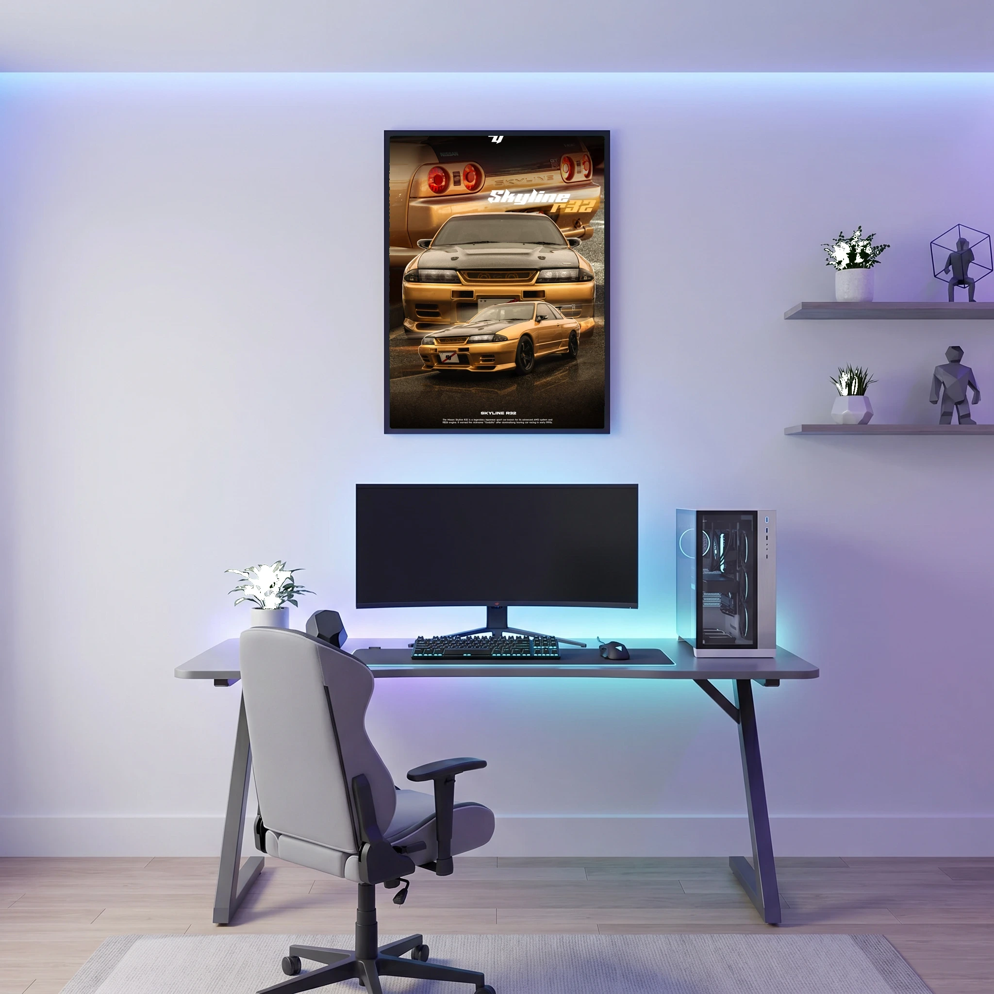 Nissan Skyline R32 - Car Poster