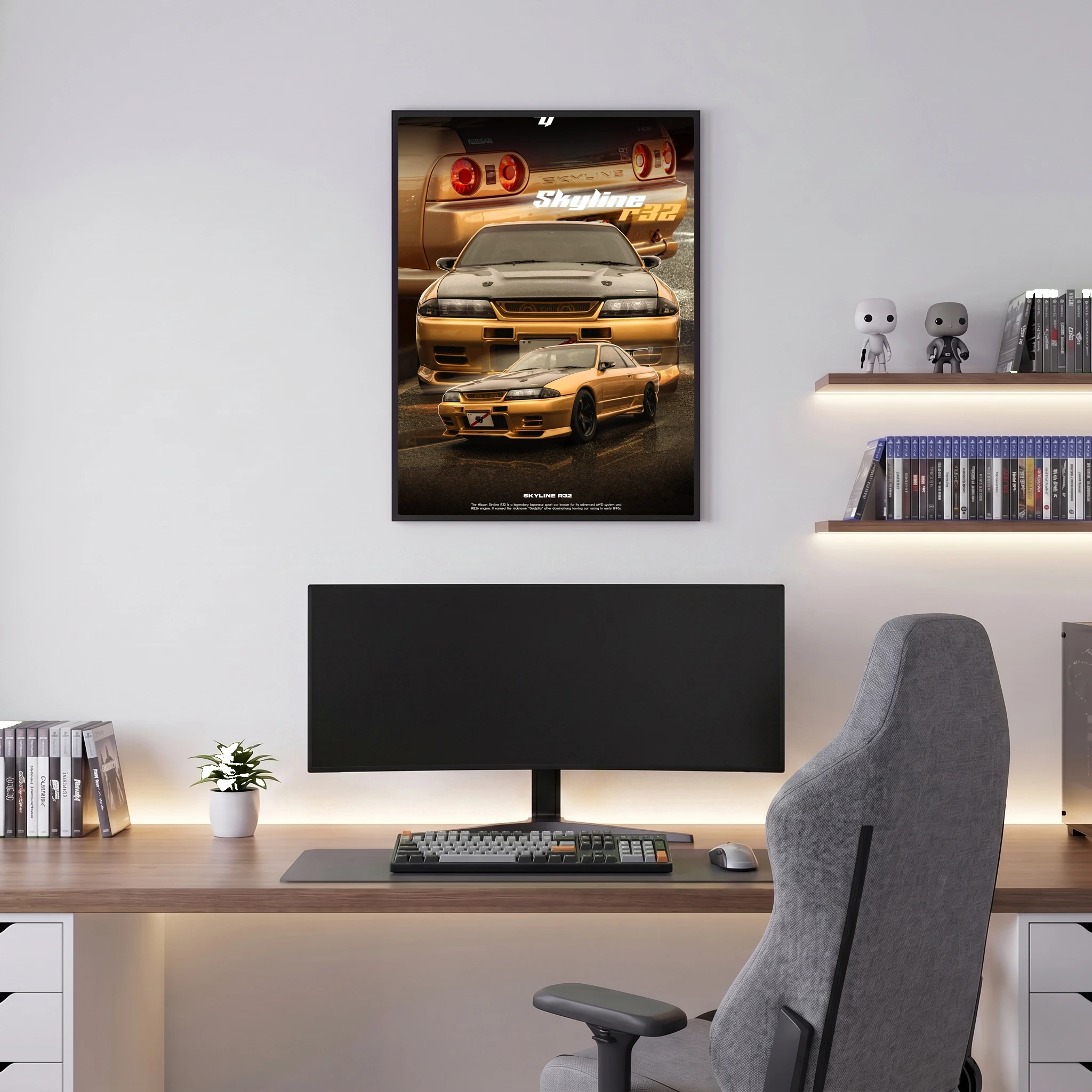 Nissan Skyline R32 - Car Poster