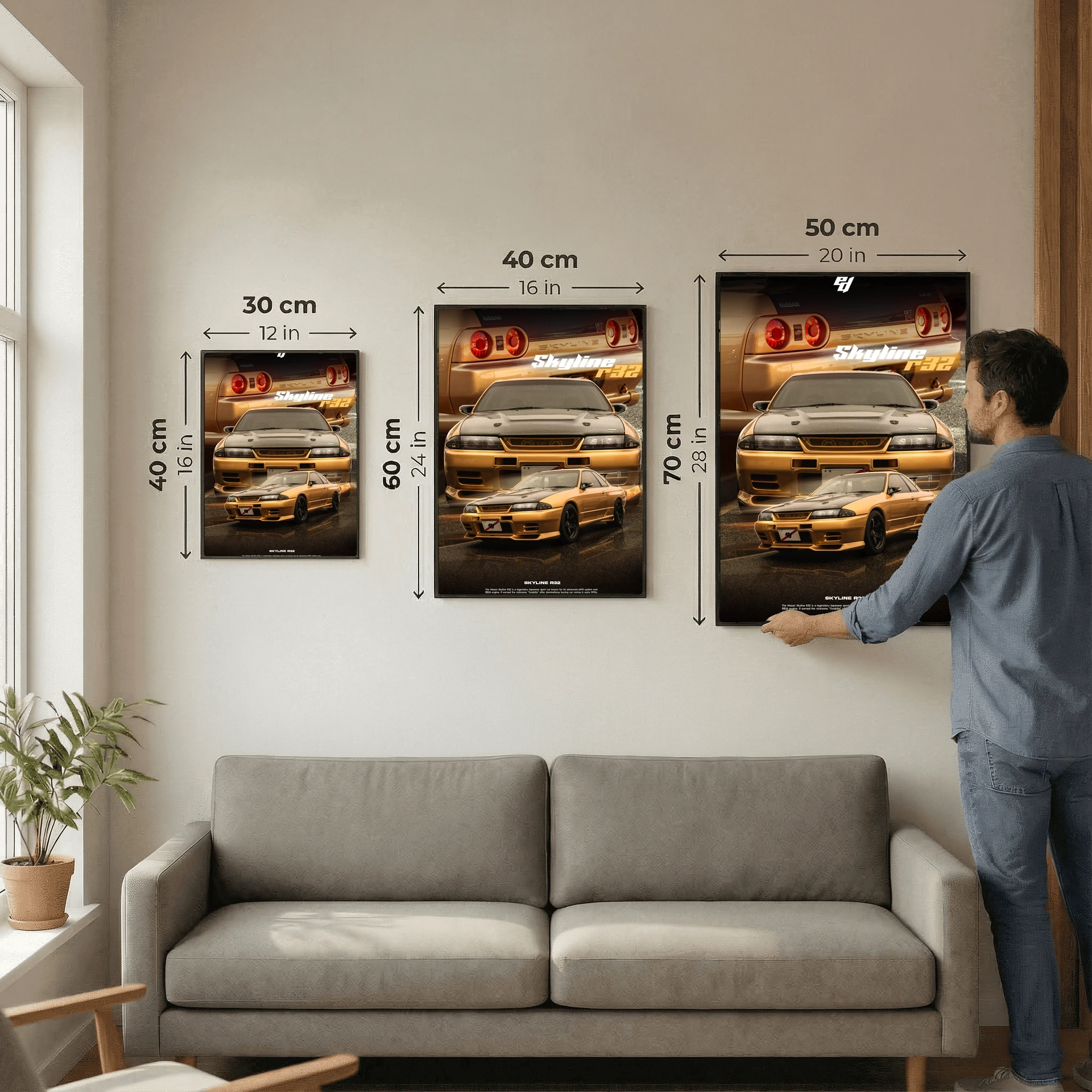 Nissan Skyline R32 - Car Poster