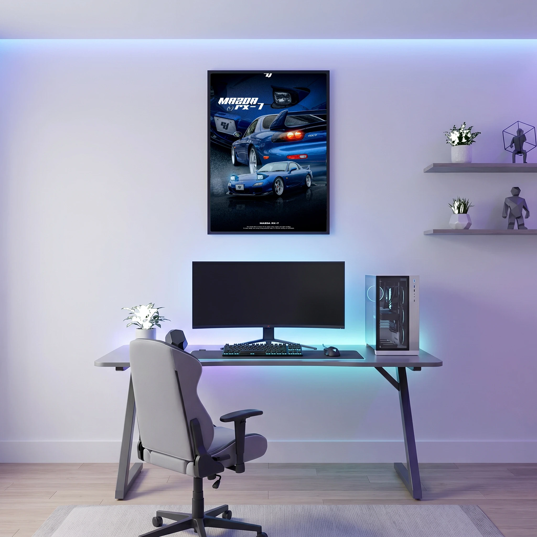 Mazda RX-7 - Car Poster