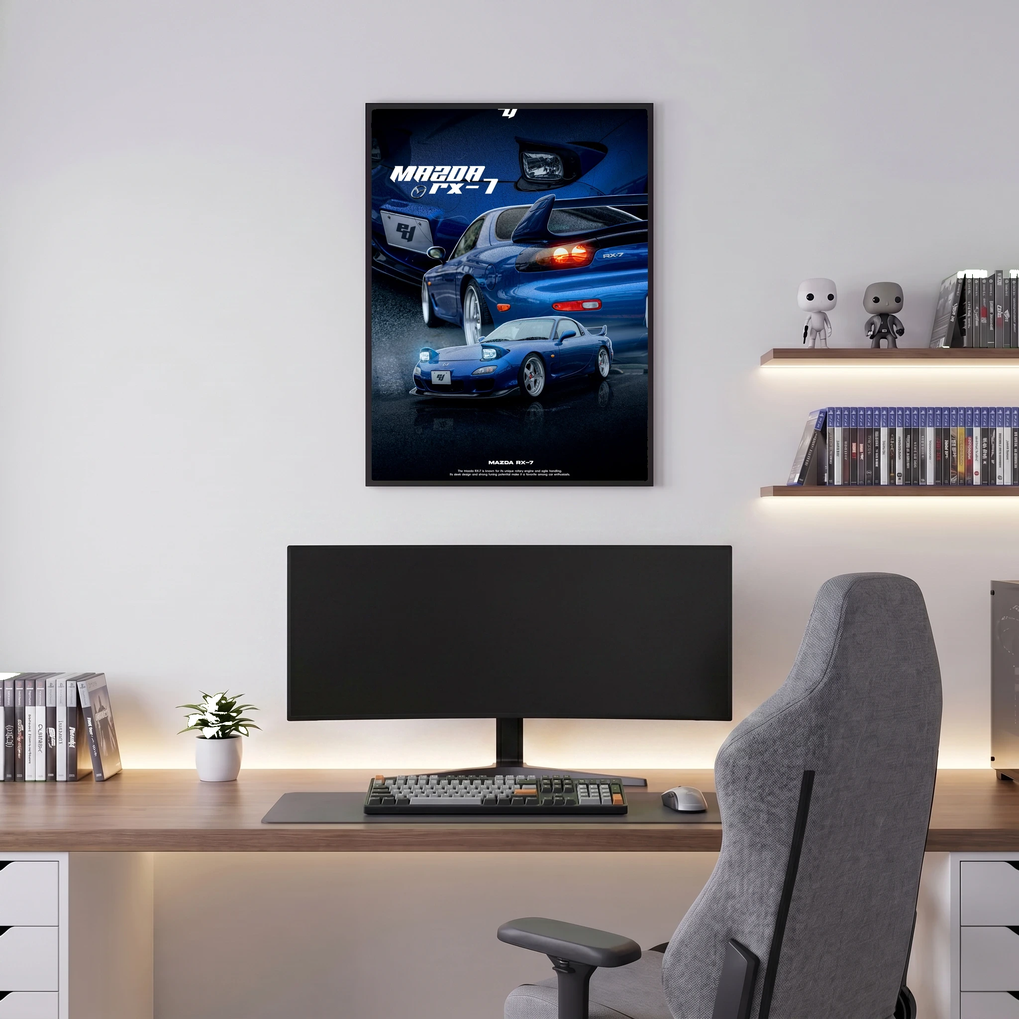 Mazda RX-7 - Car Poster