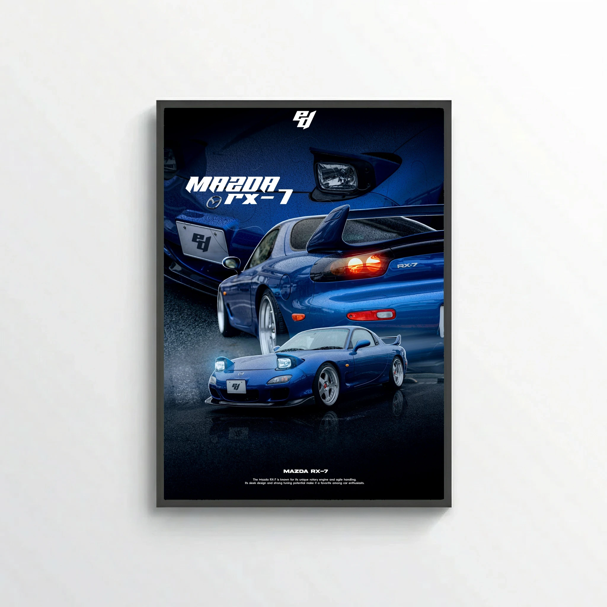Mazda RX-7 - Car Poster