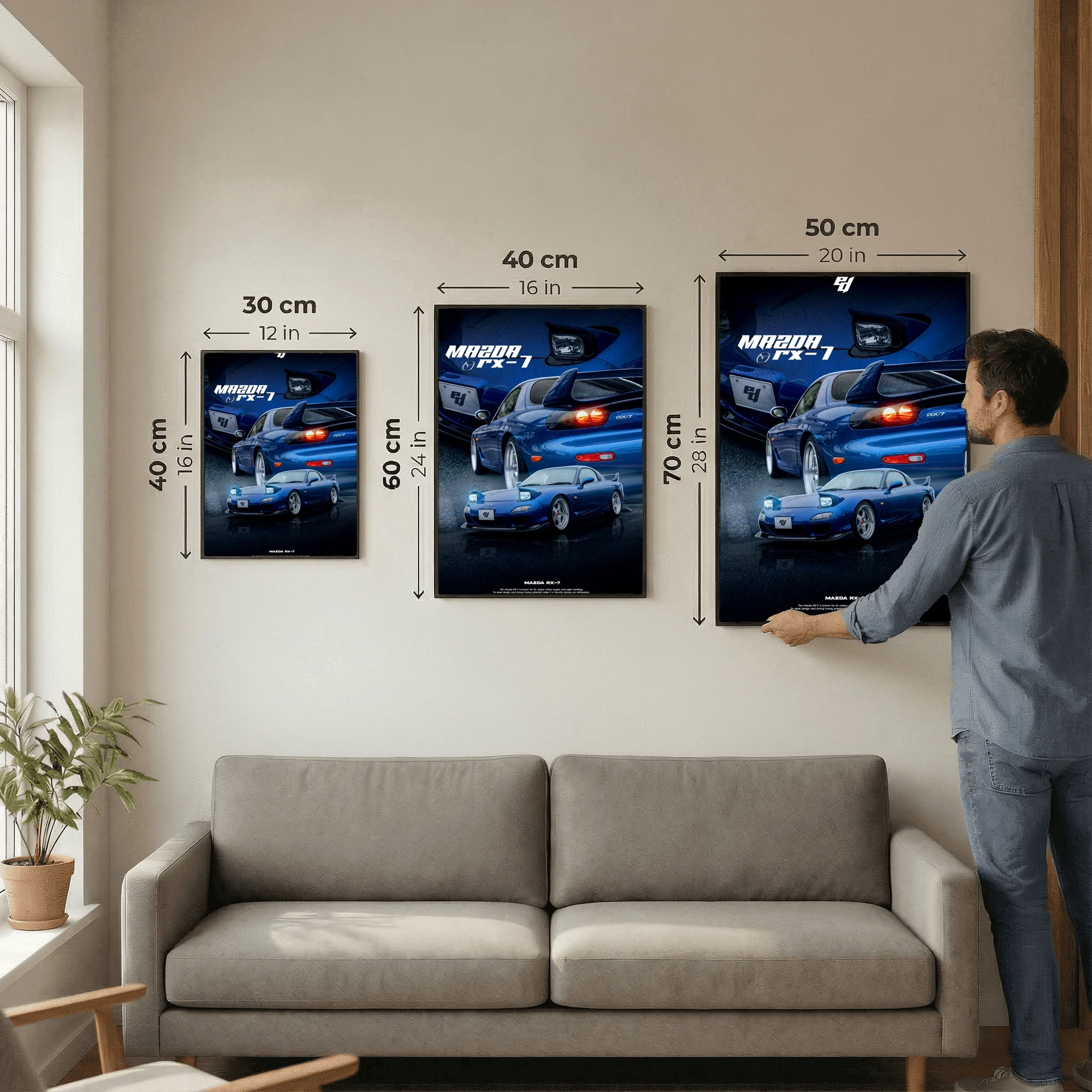 Mazda RX-7 - Car Poster