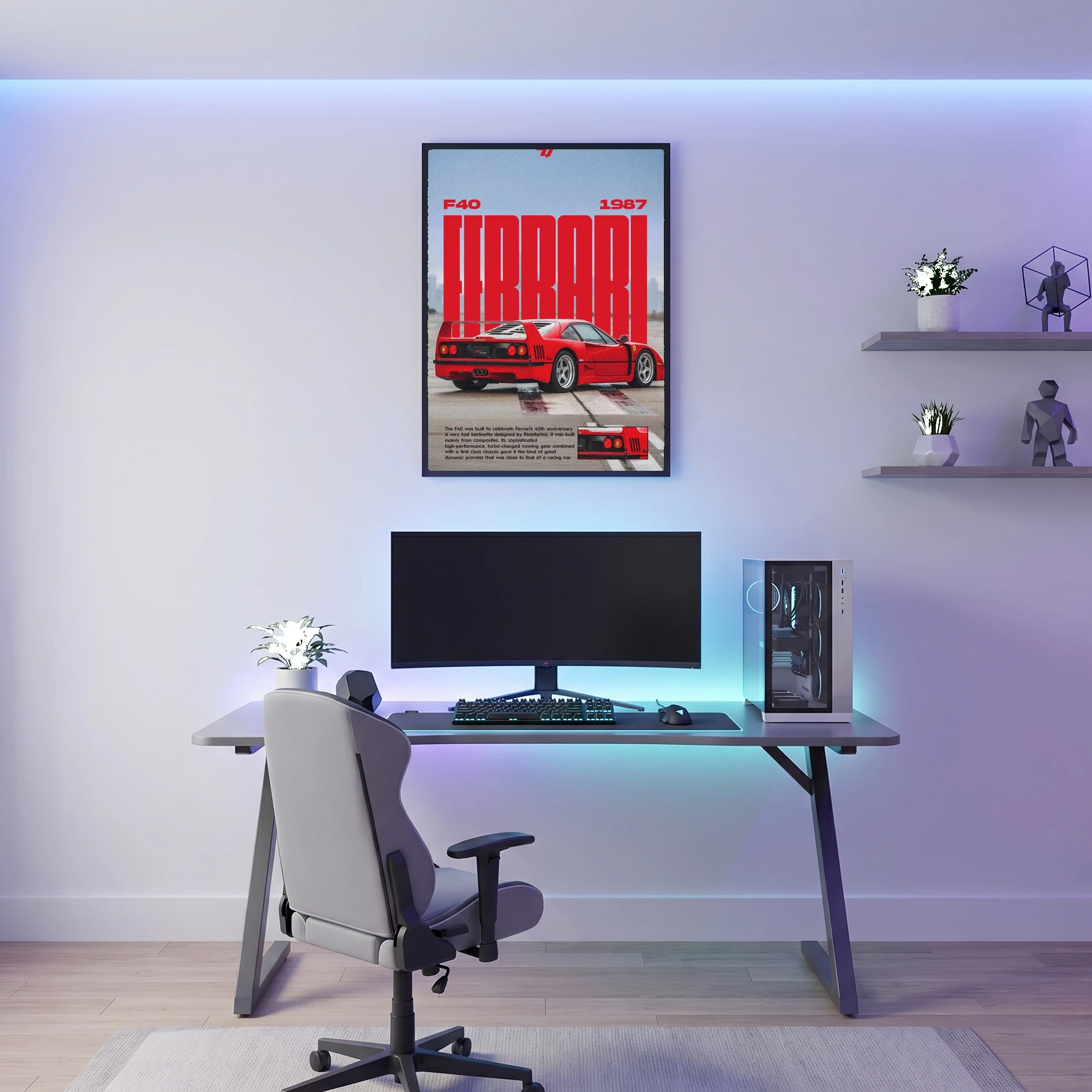 Ferrari f40 - Car Poster