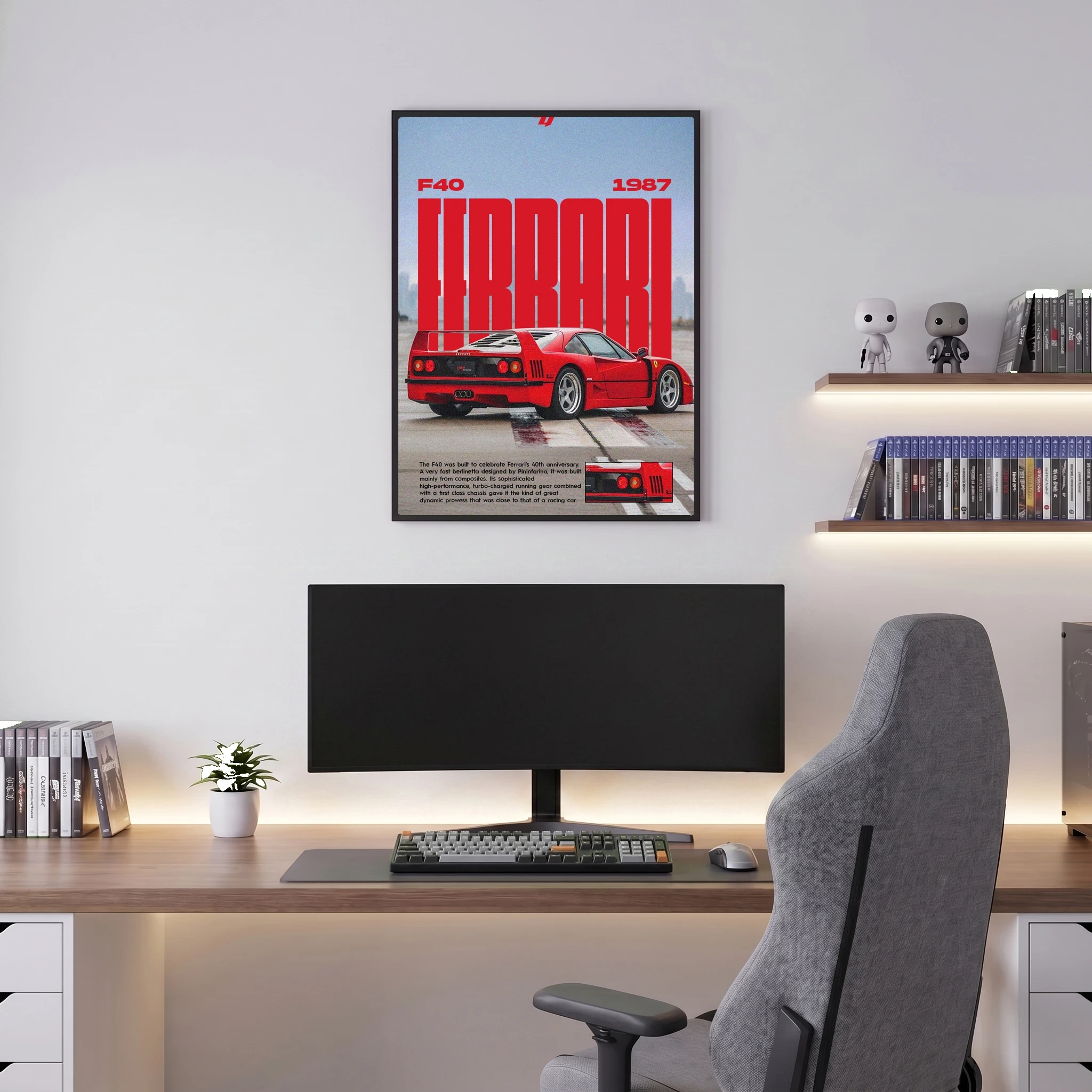 Ferrari f40 - Car Poster