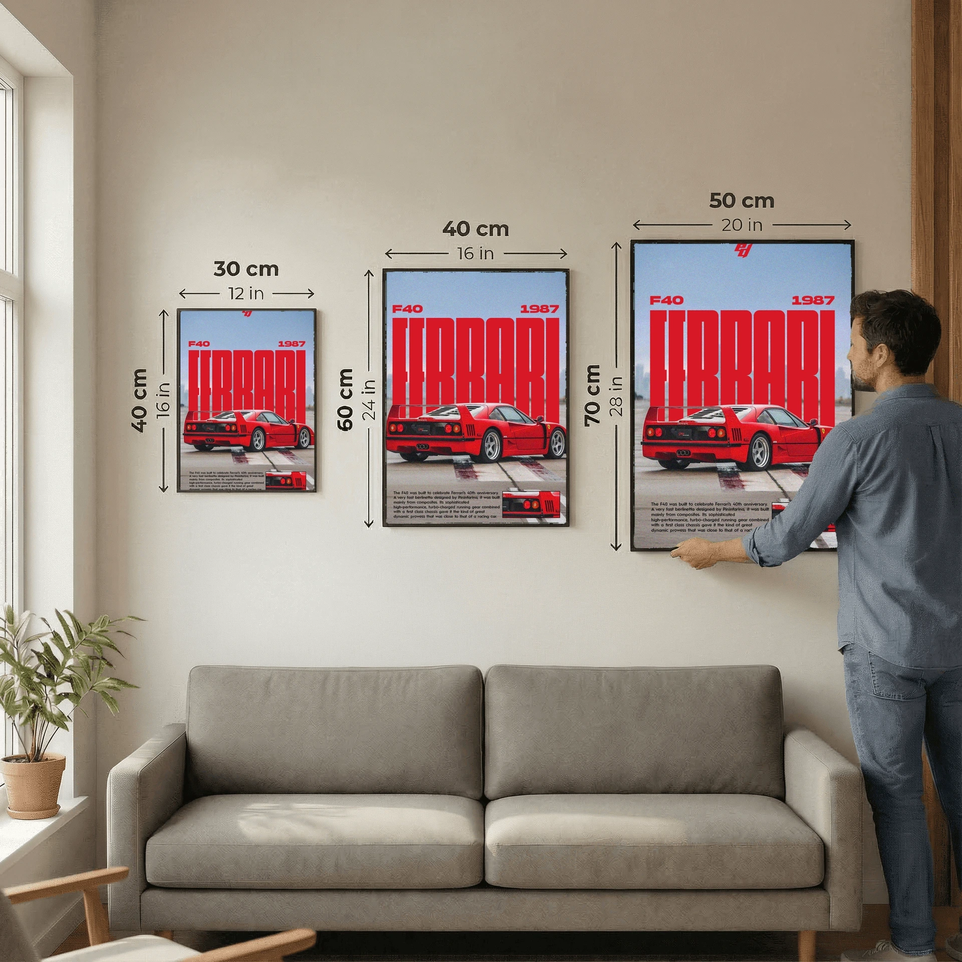 Ferrari f40 - Car Poster