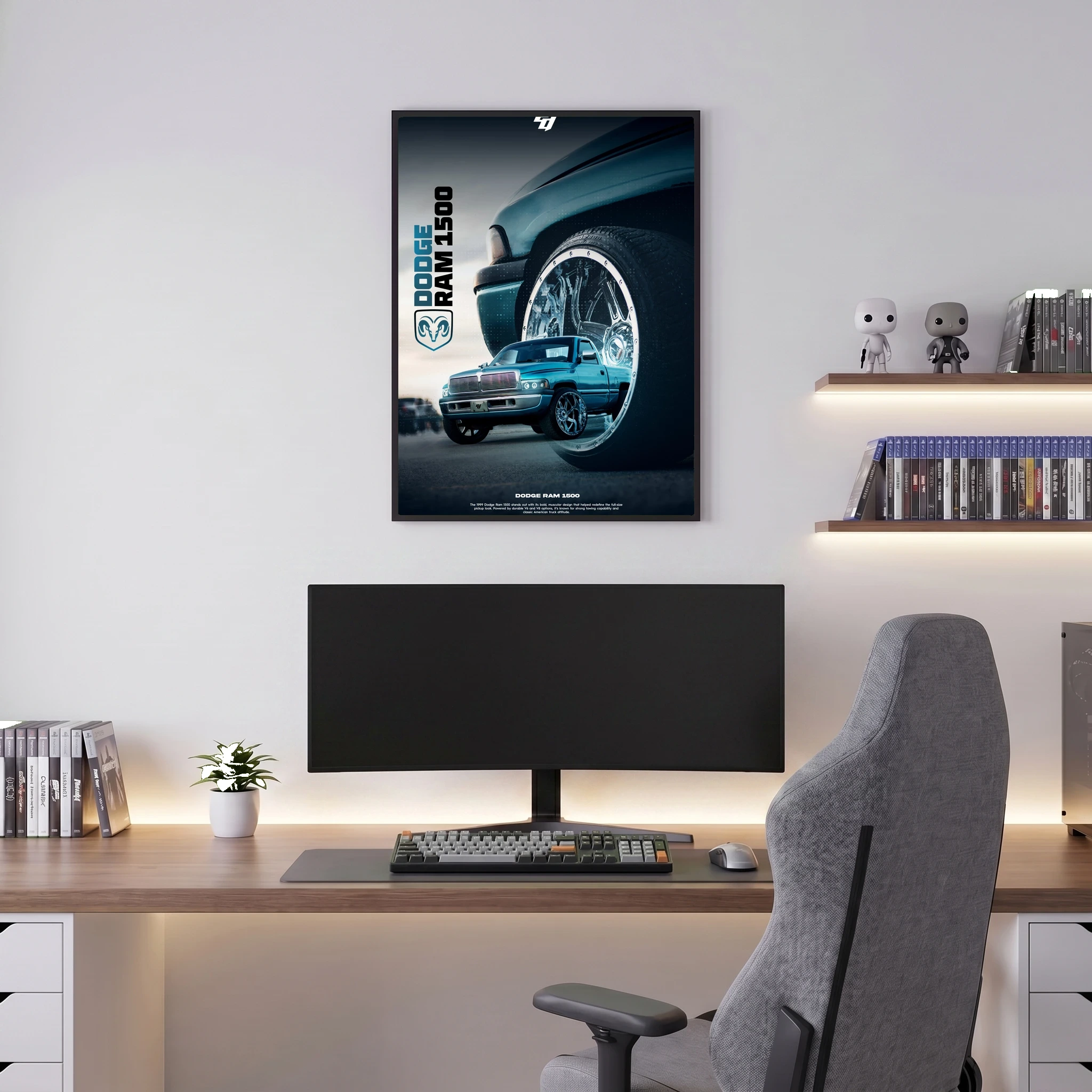 Dodge RAM 1500 - Car Poster
