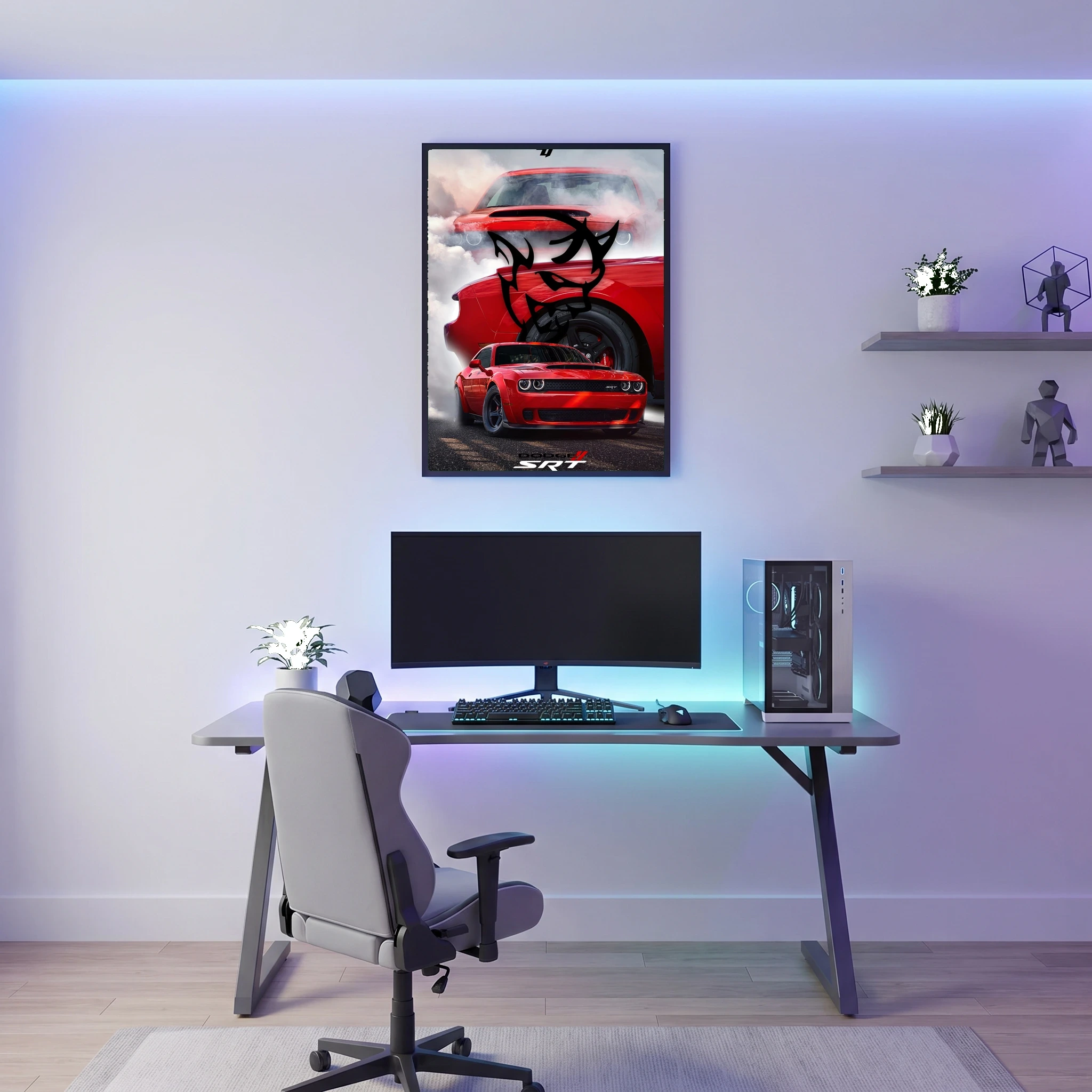 Dodge Challenger SRT - Car Poster