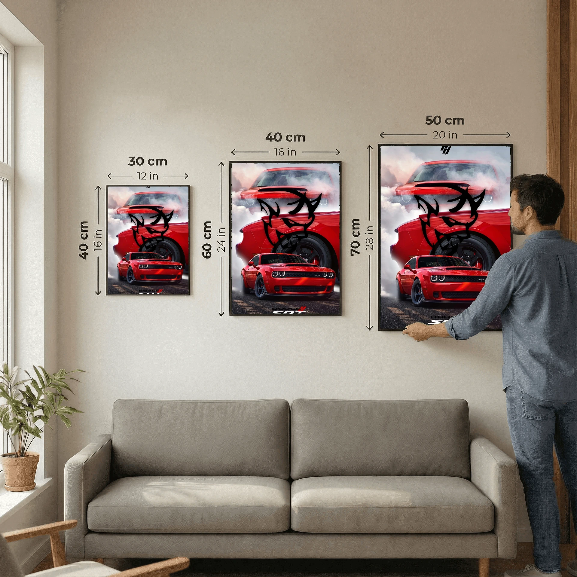 Dodge Challenger SRT - Car Poster