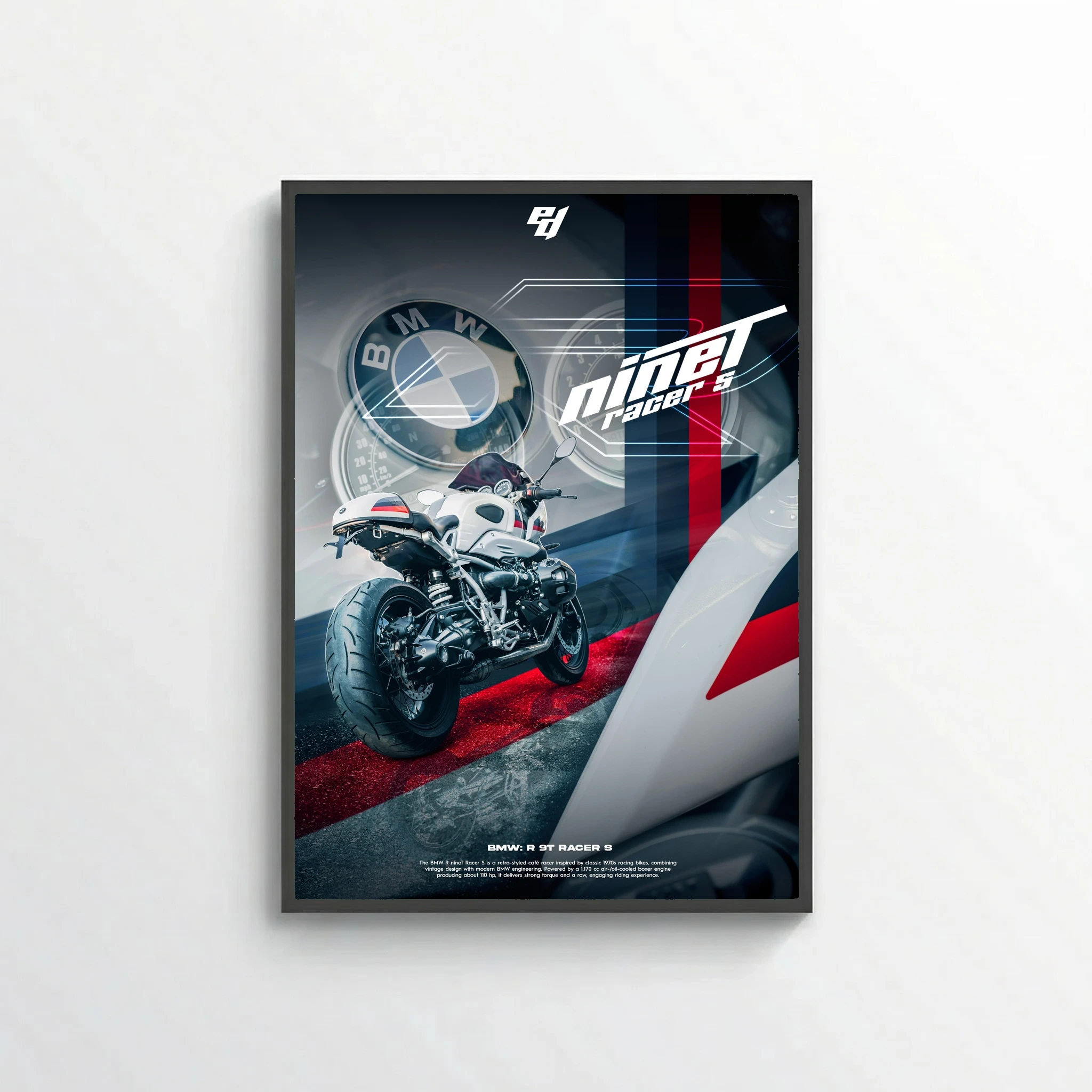 BMW R nineT Racer S - Motorcycle Poster