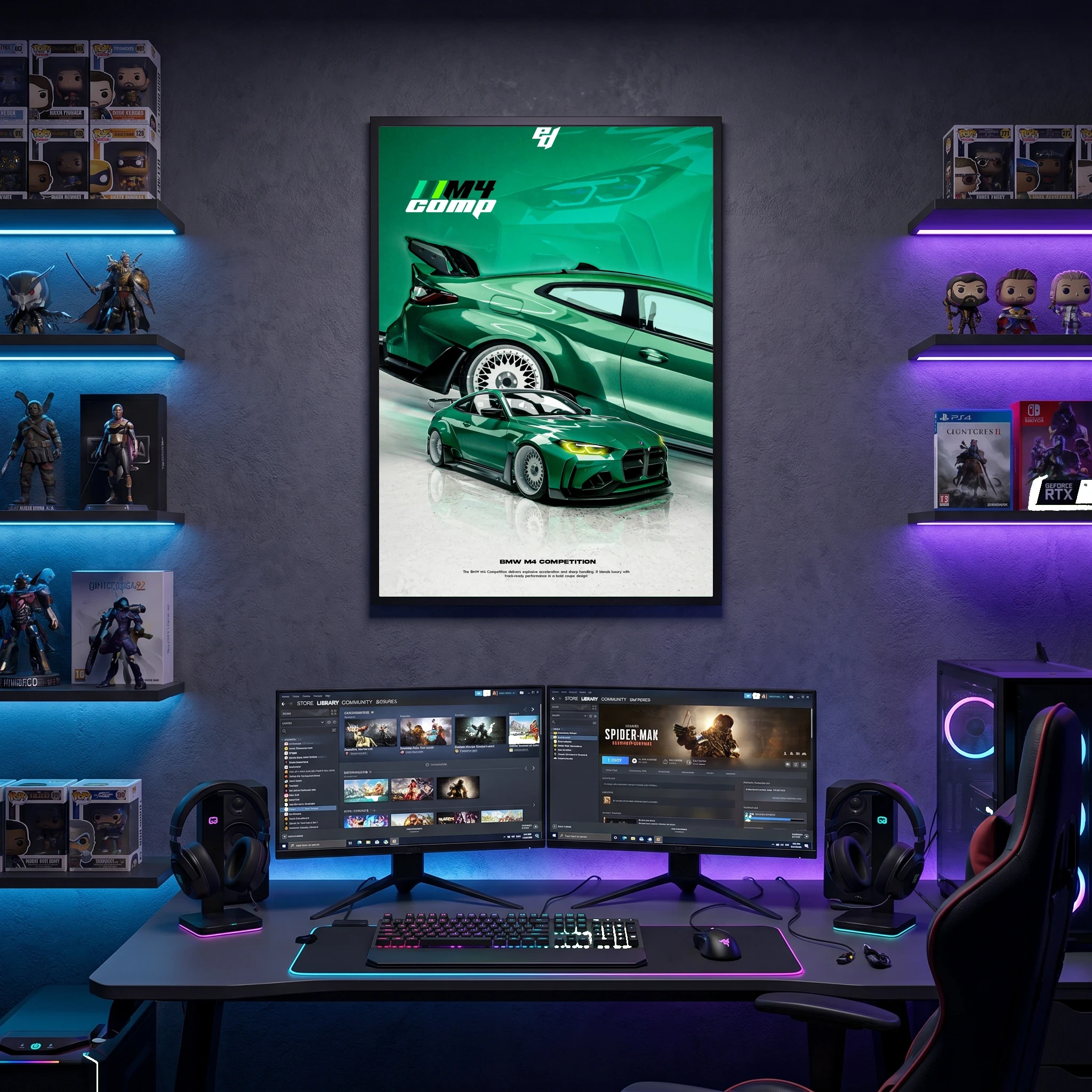 BMW M4 Competition - Car Poster