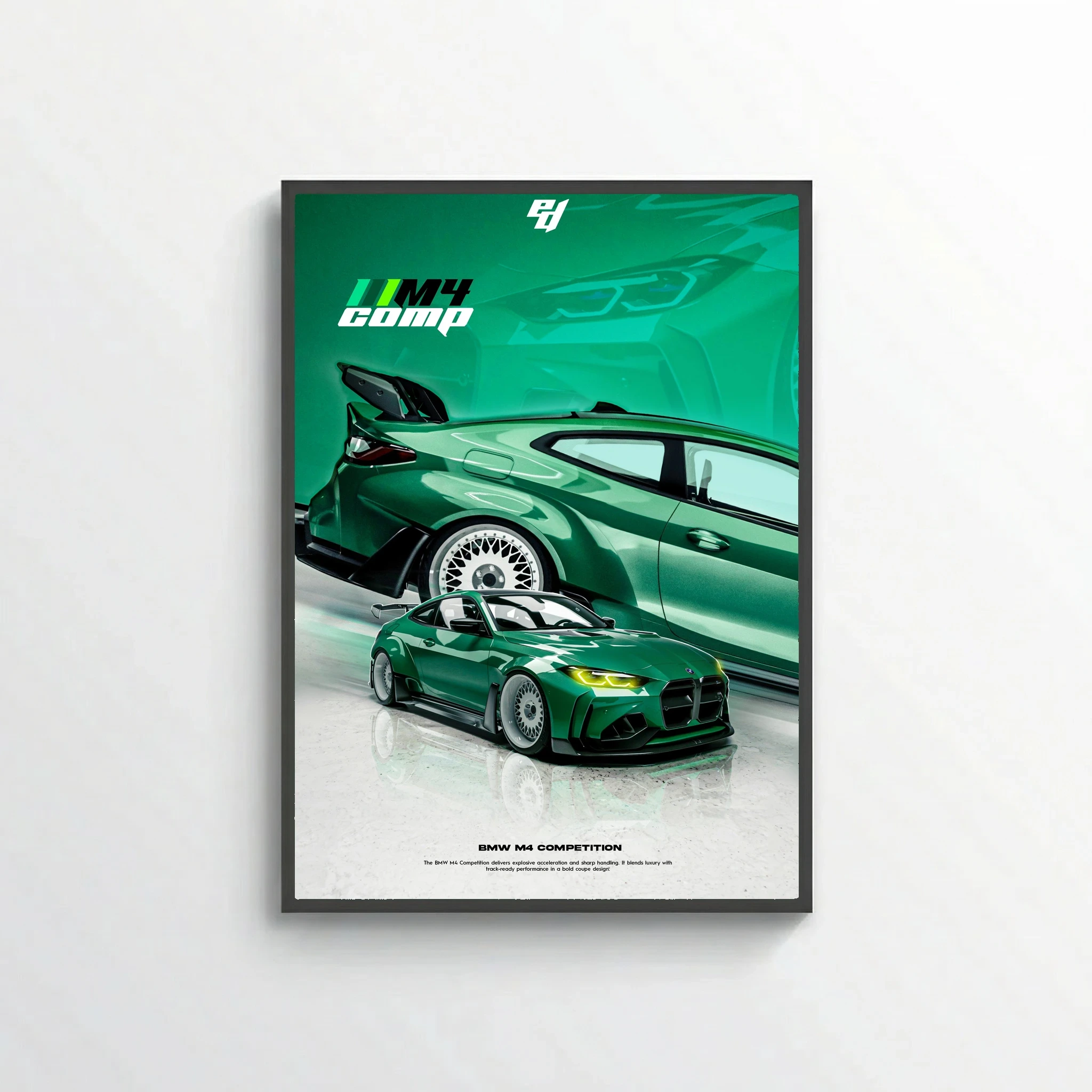 BMW M4 Competition - Car Poster