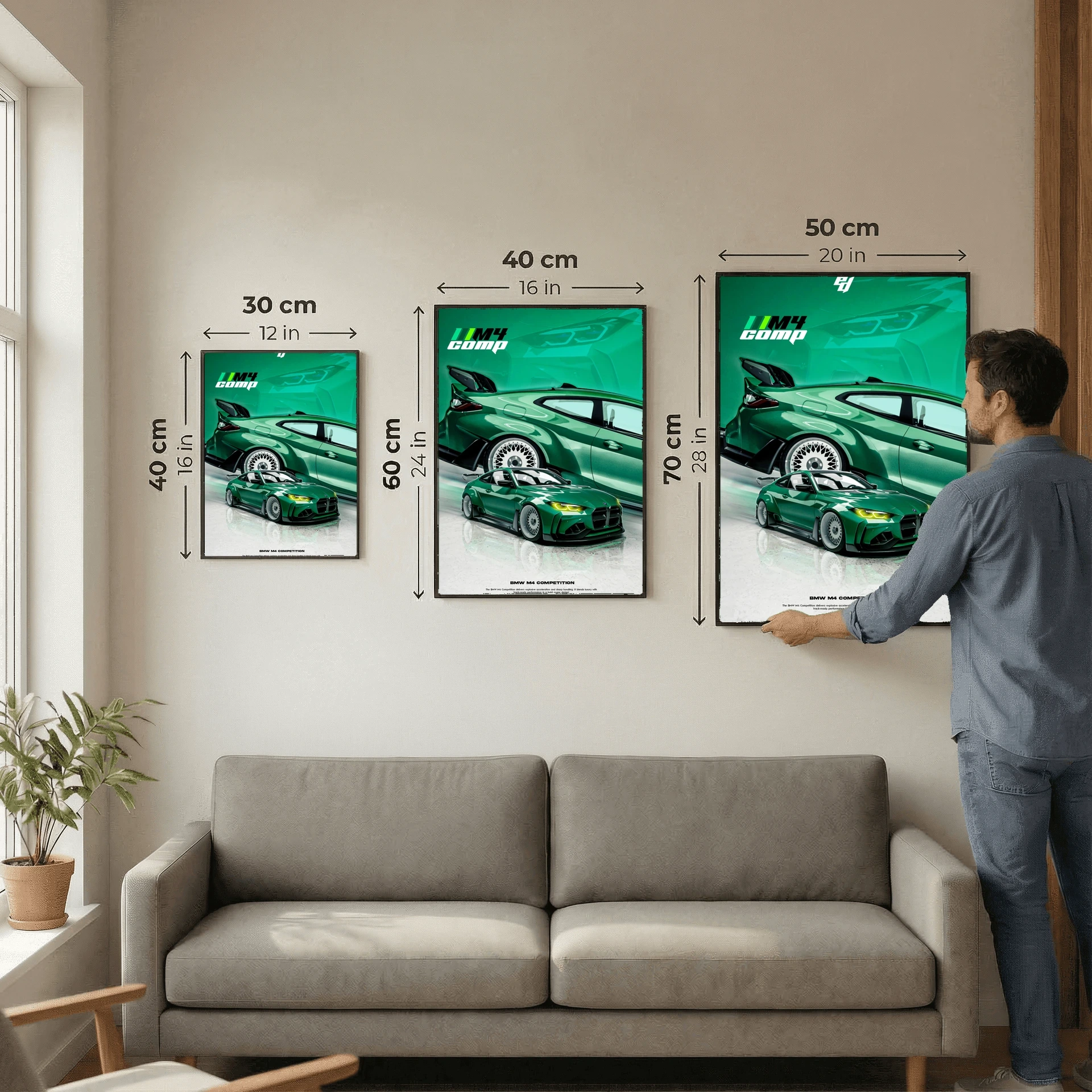 BMW M4 Competition - Car Poster