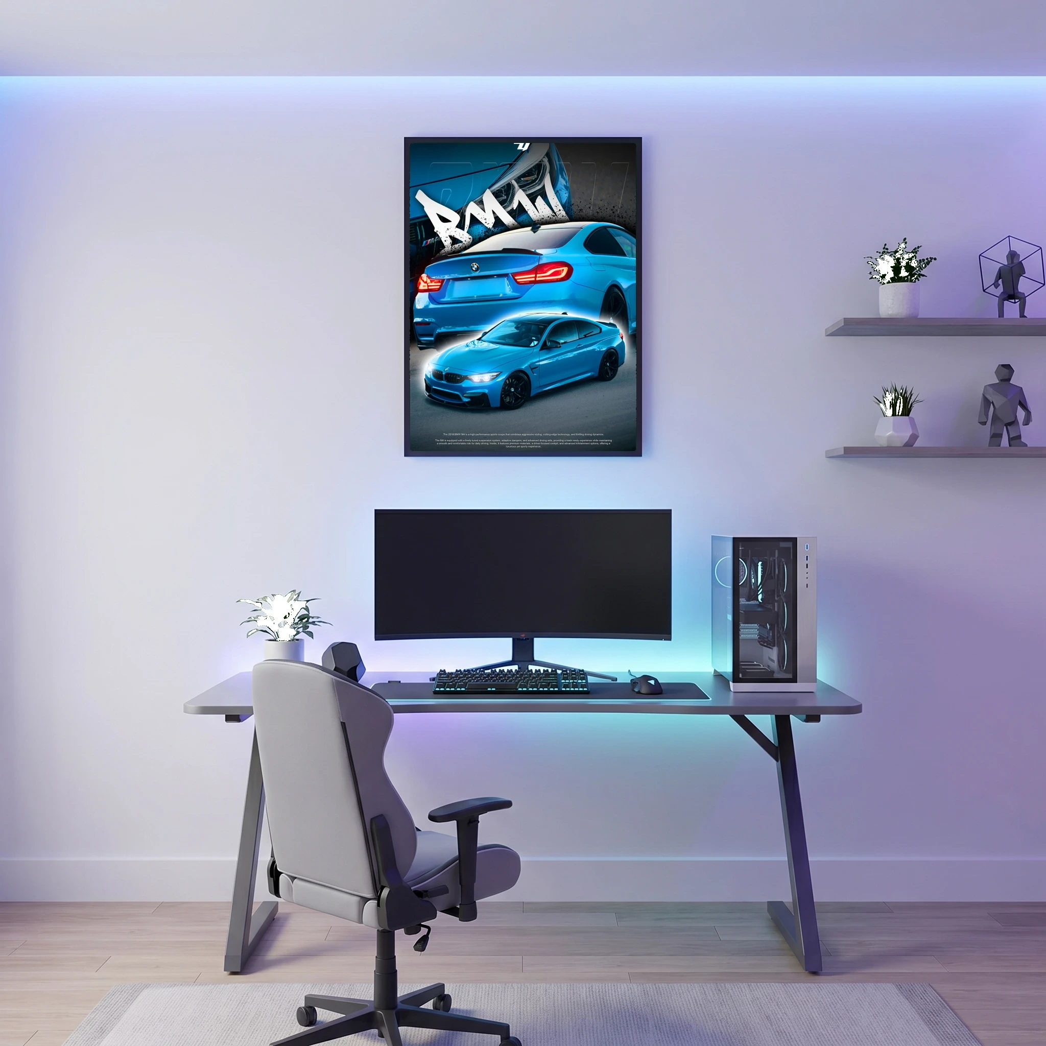 BMW M4 - Car Poster