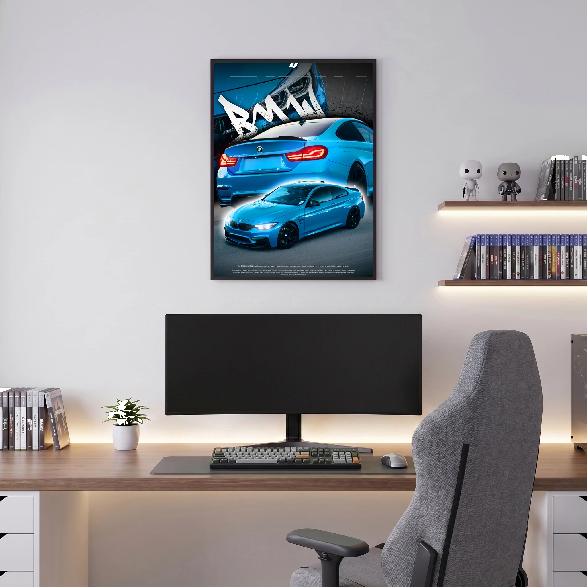 BMW M4 - Car Poster