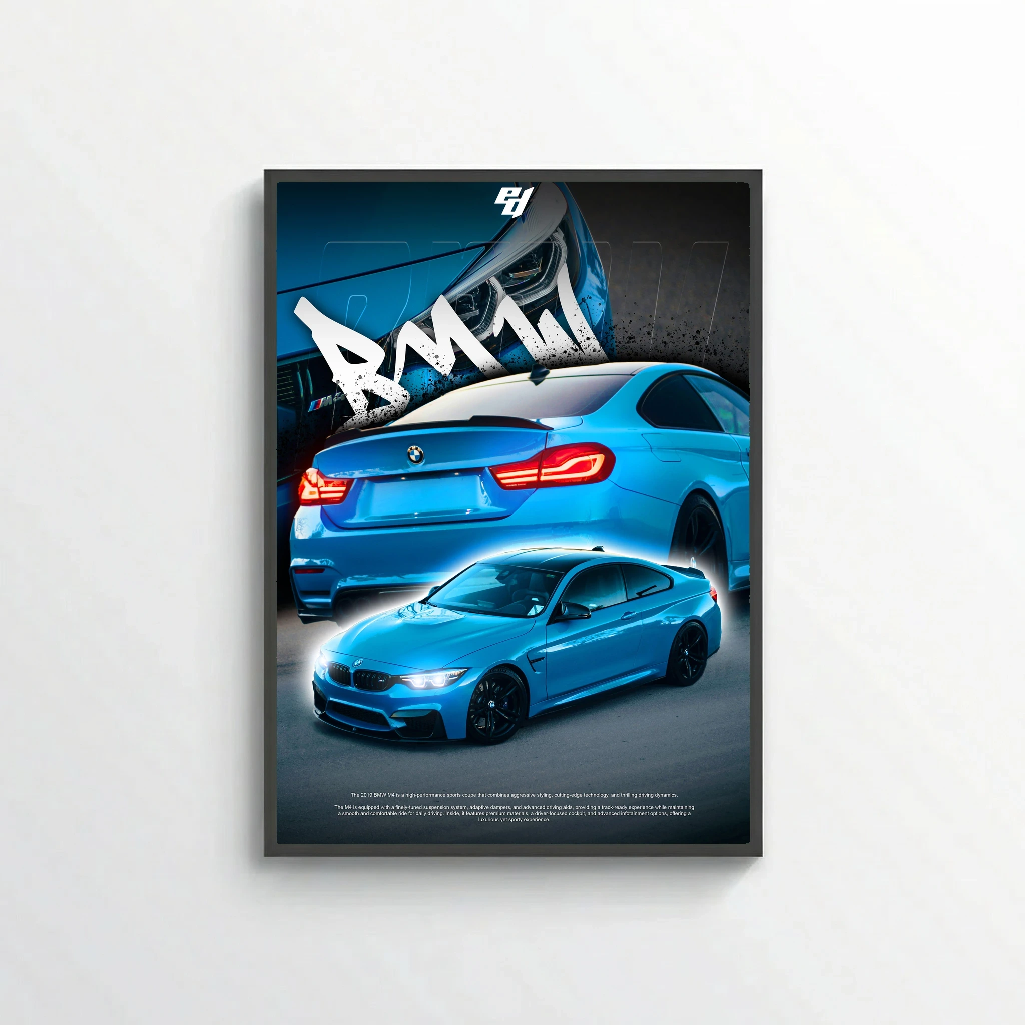 BMW M4 - Car Poster