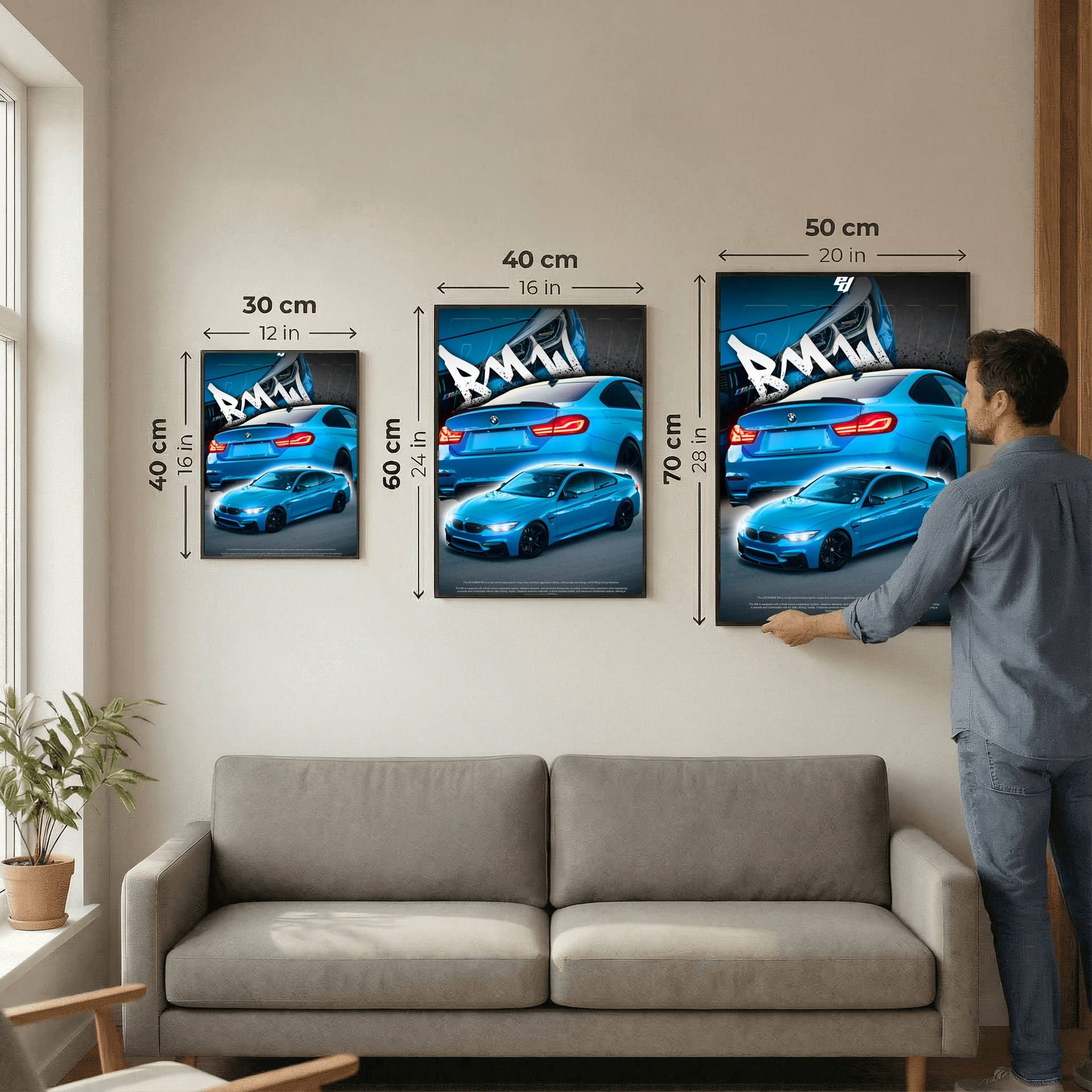 BMW M4 - Car Poster