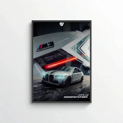 BMW M3 Competition - Car Poster
