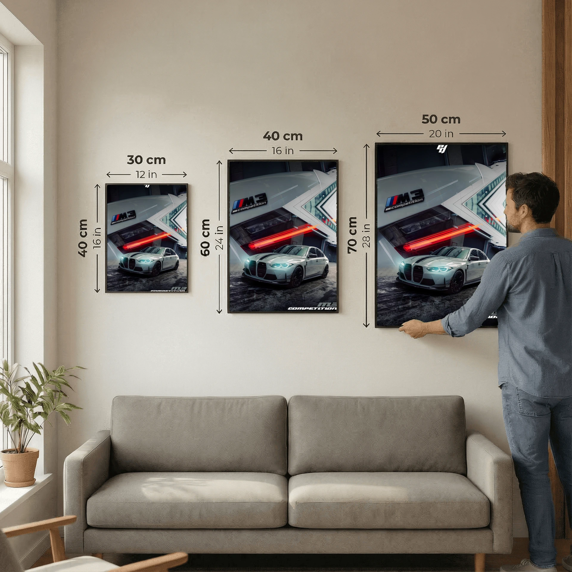 BMW M3 Competition - Car Poster