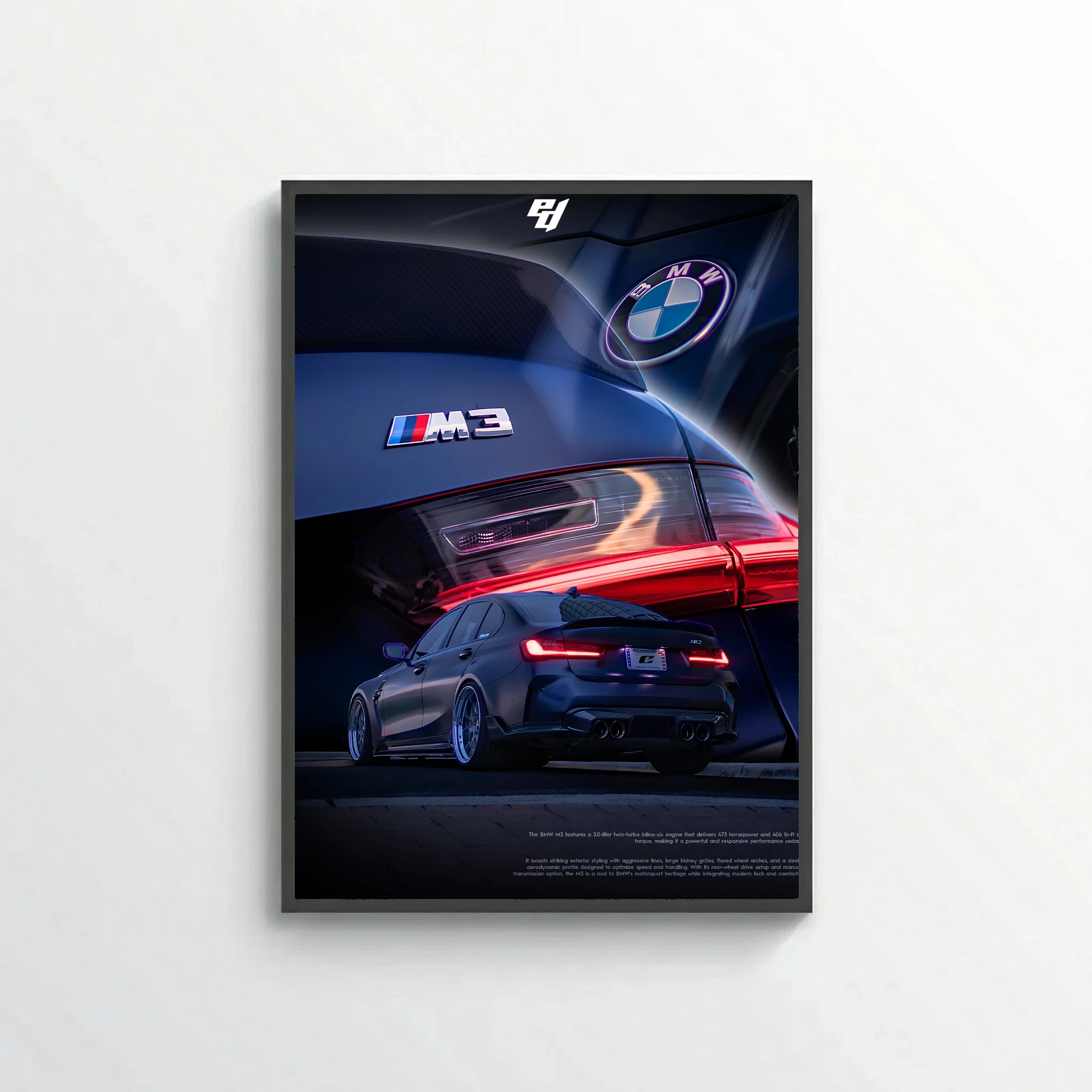 BMW M3 G80 - Car Poster
