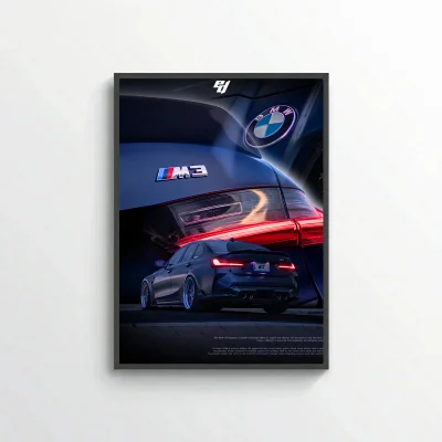 BMW M3 G80 - Car Poster