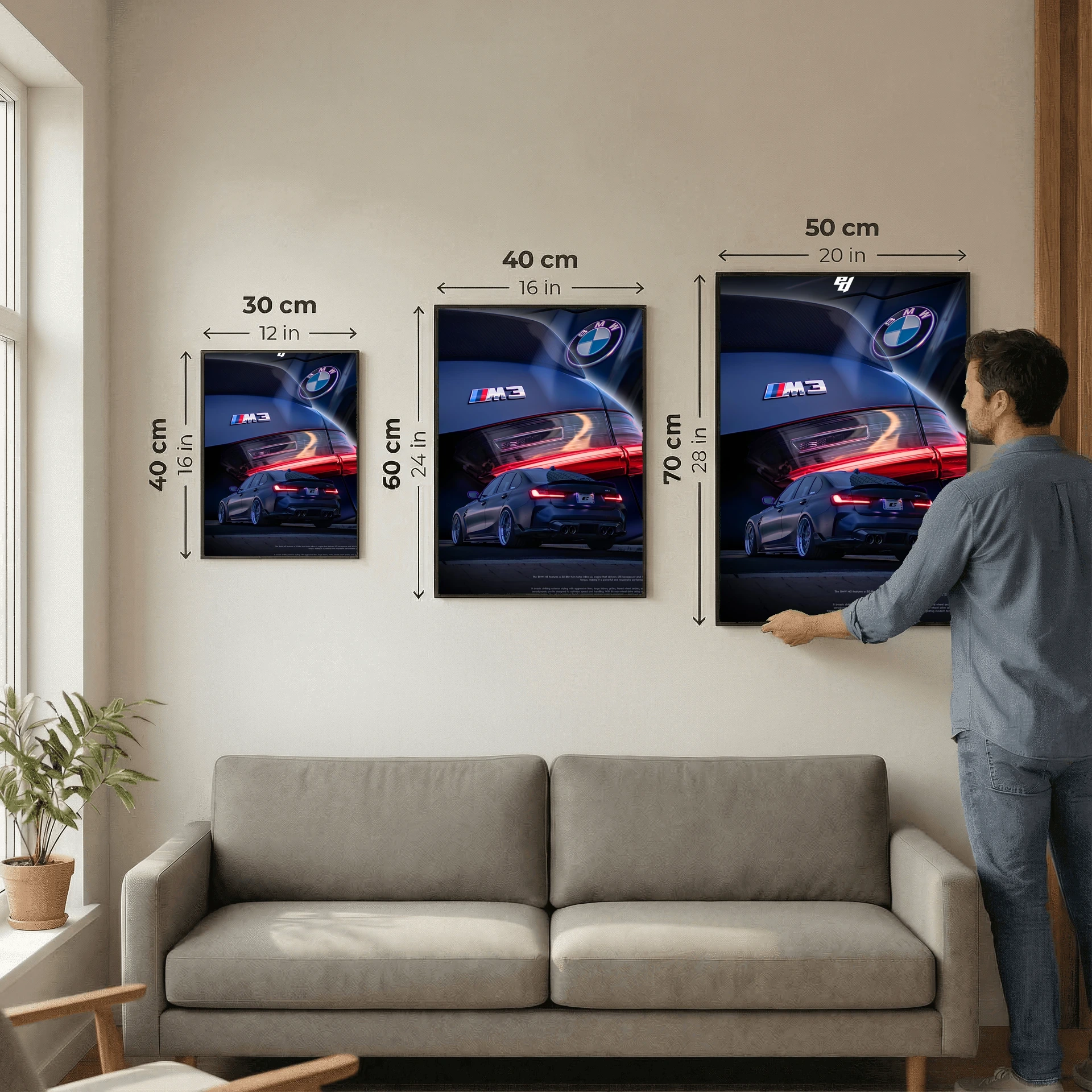 BMW M3 G80 - Car Poster