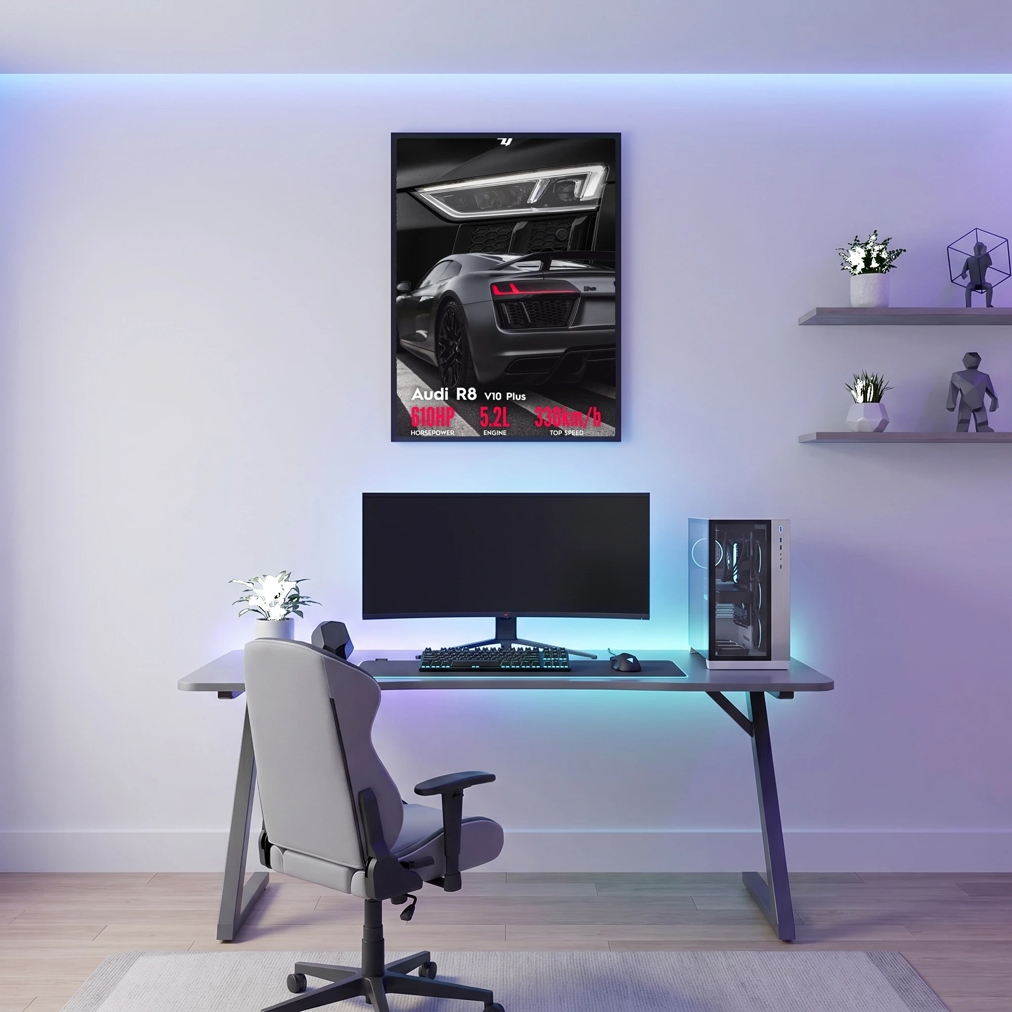 Audi R8 - Car Poster