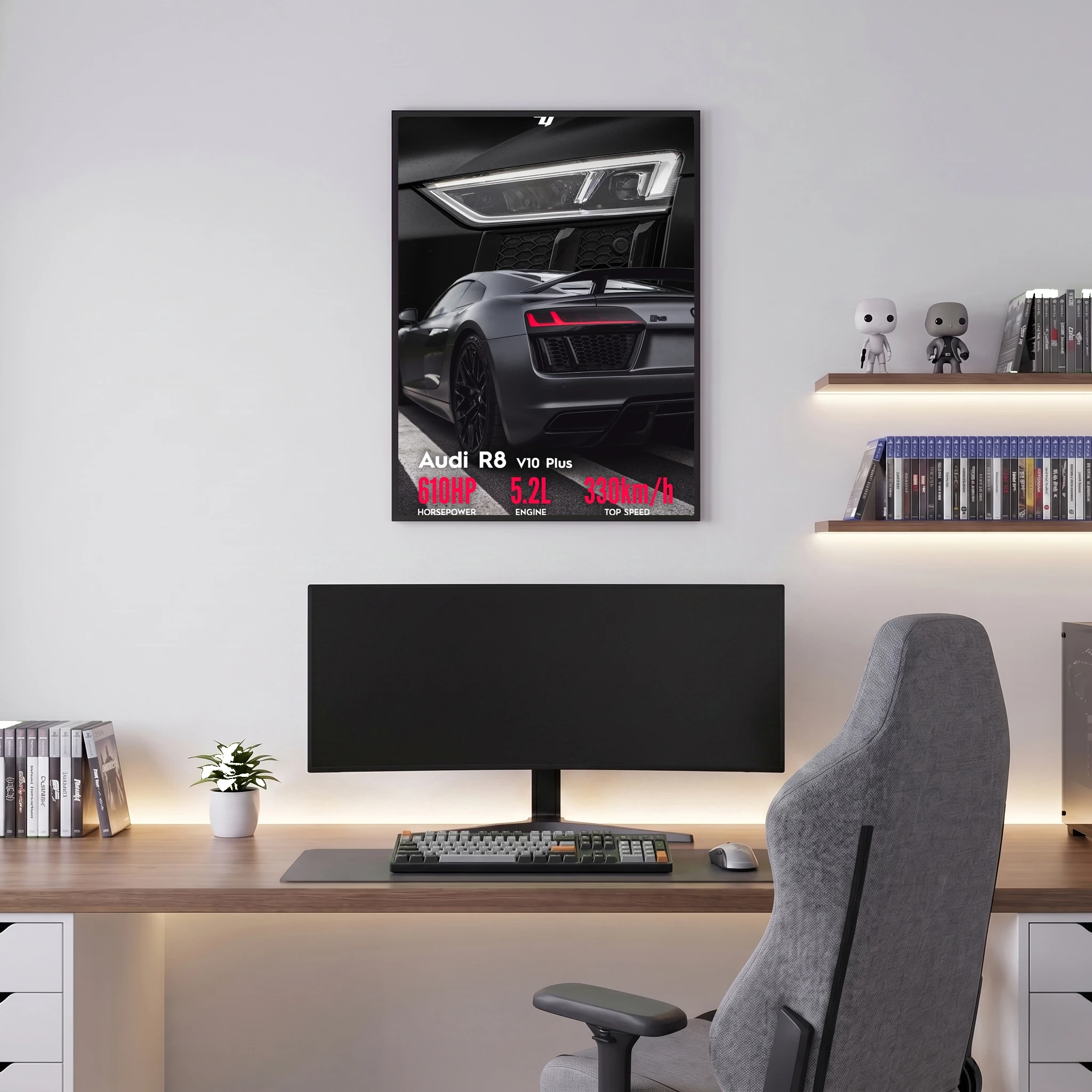 Audi R8 - Car Poster