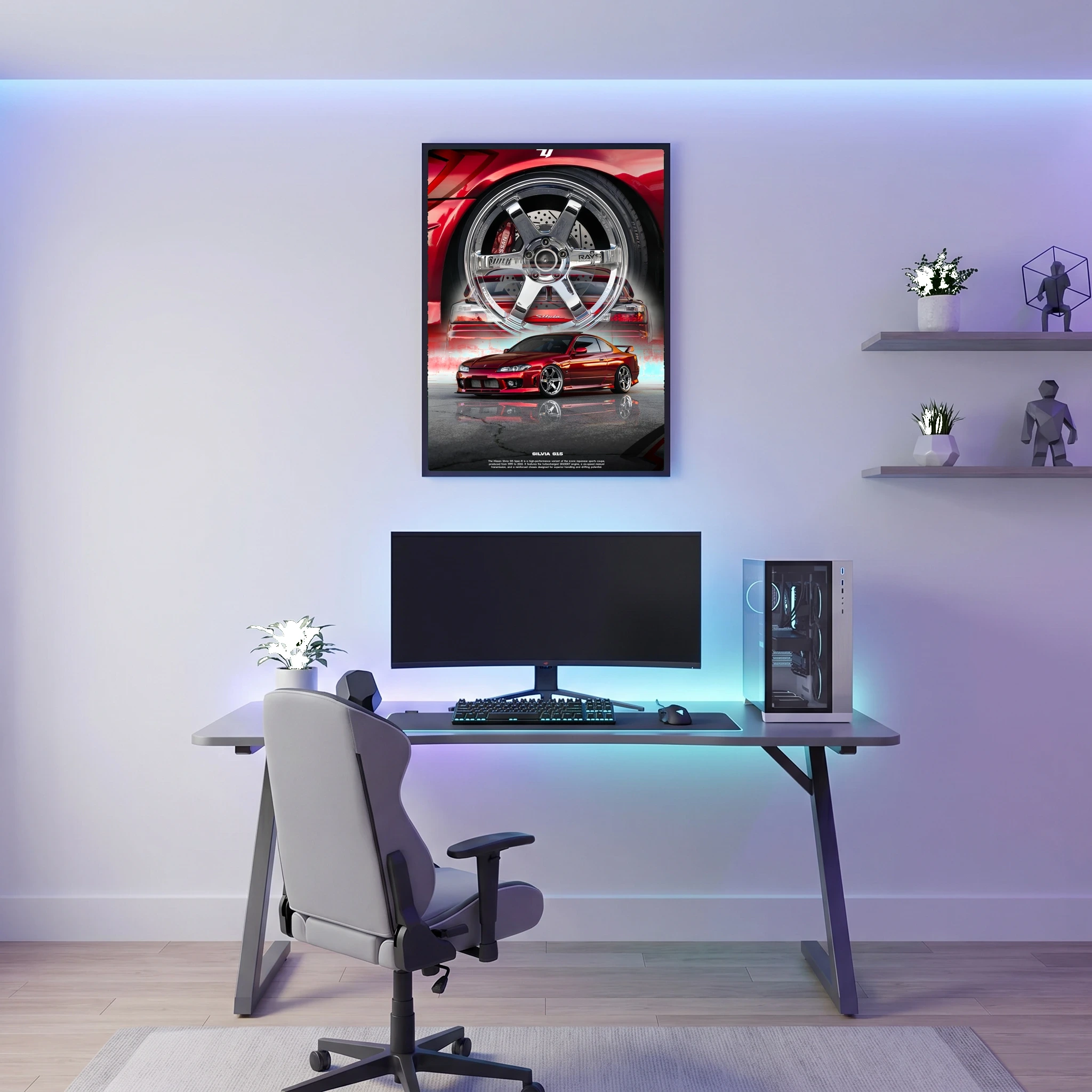 Nissan Silvia S15 - Car Poster