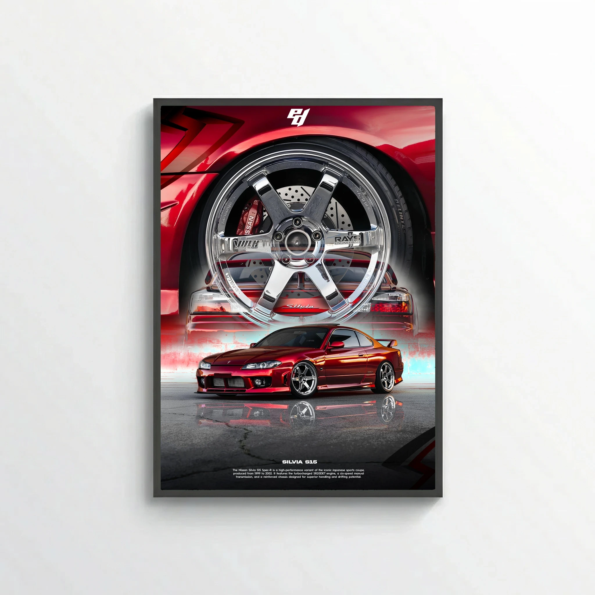 Nissan Silvia S15 - Car Poster