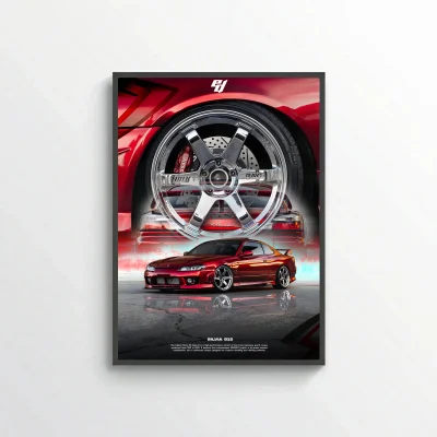 Nissan Silvia S15 - Car Poster