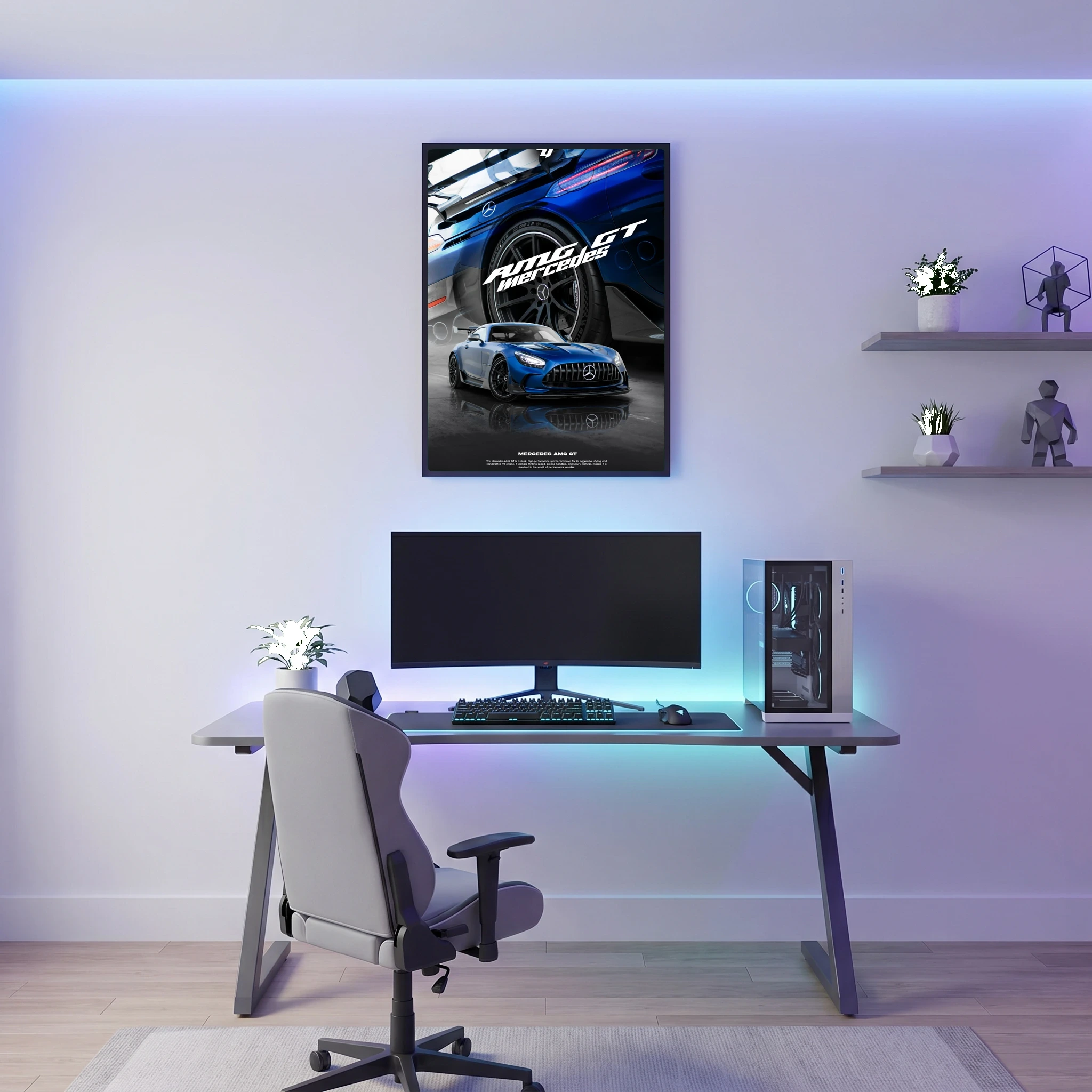 Mercedes AMG GT - Car Poster