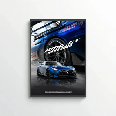 Mercedes AMG GT - Car Poster