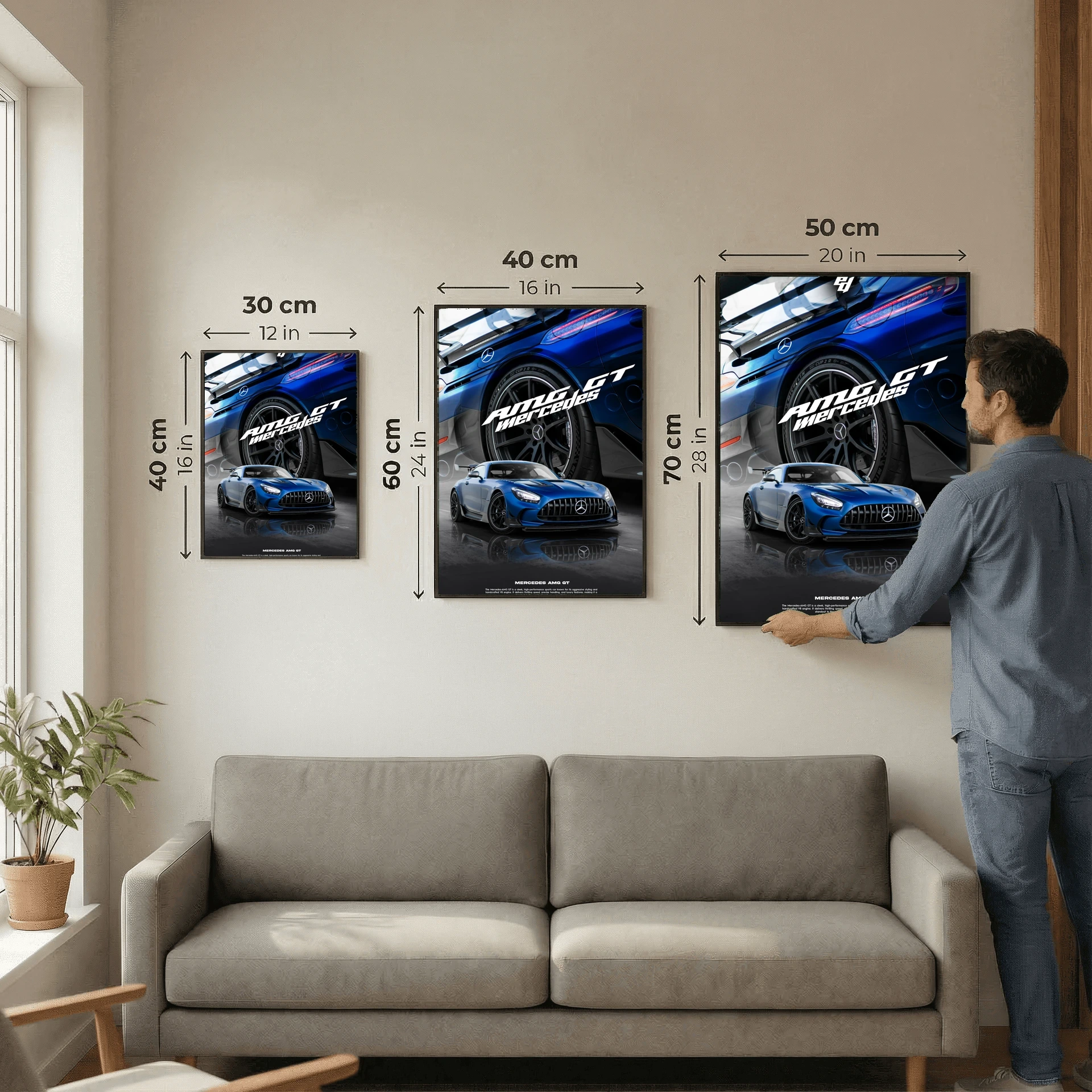 Mercedes AMG GT - Car Poster