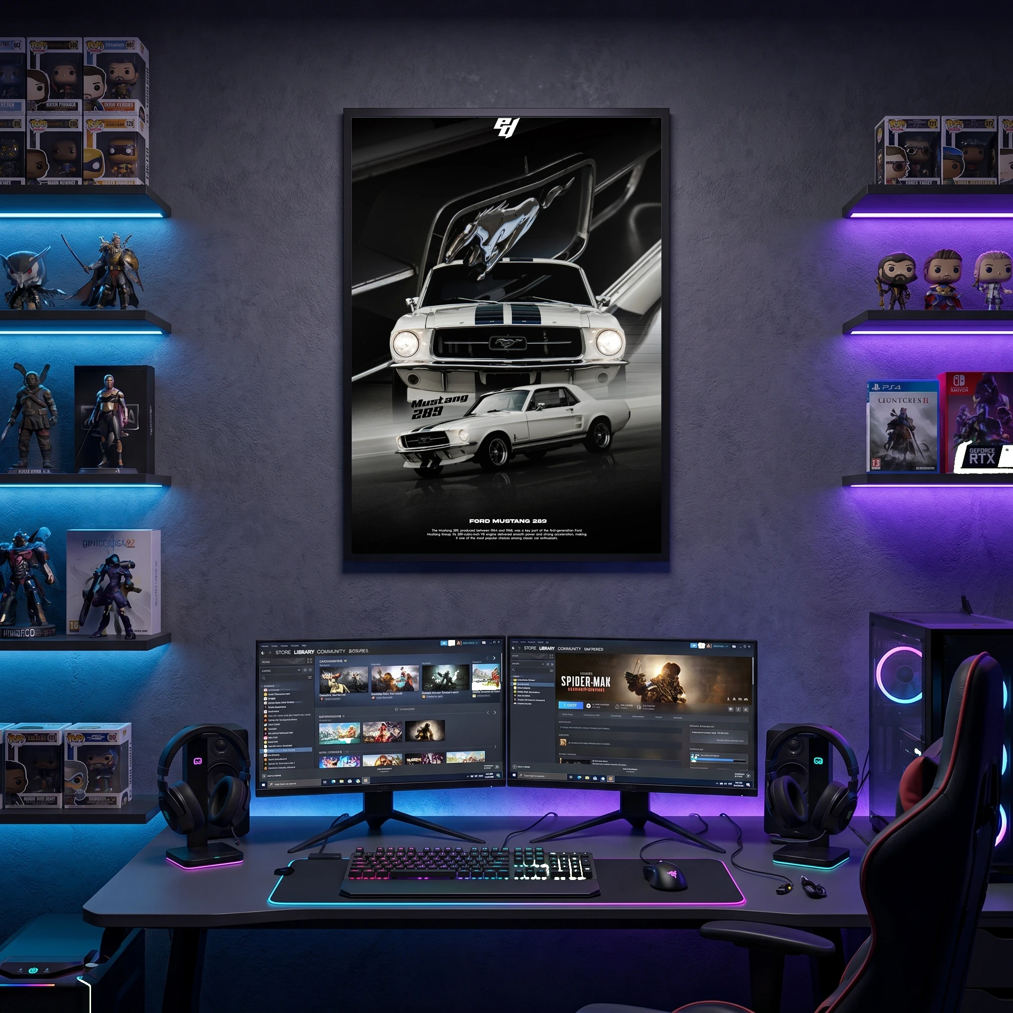 Ford Mustang 289 - Car Poster