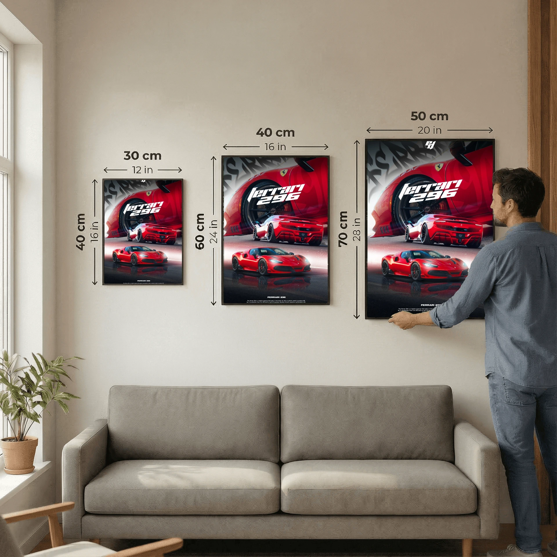 Ferrari 296 GTB - Car Poster