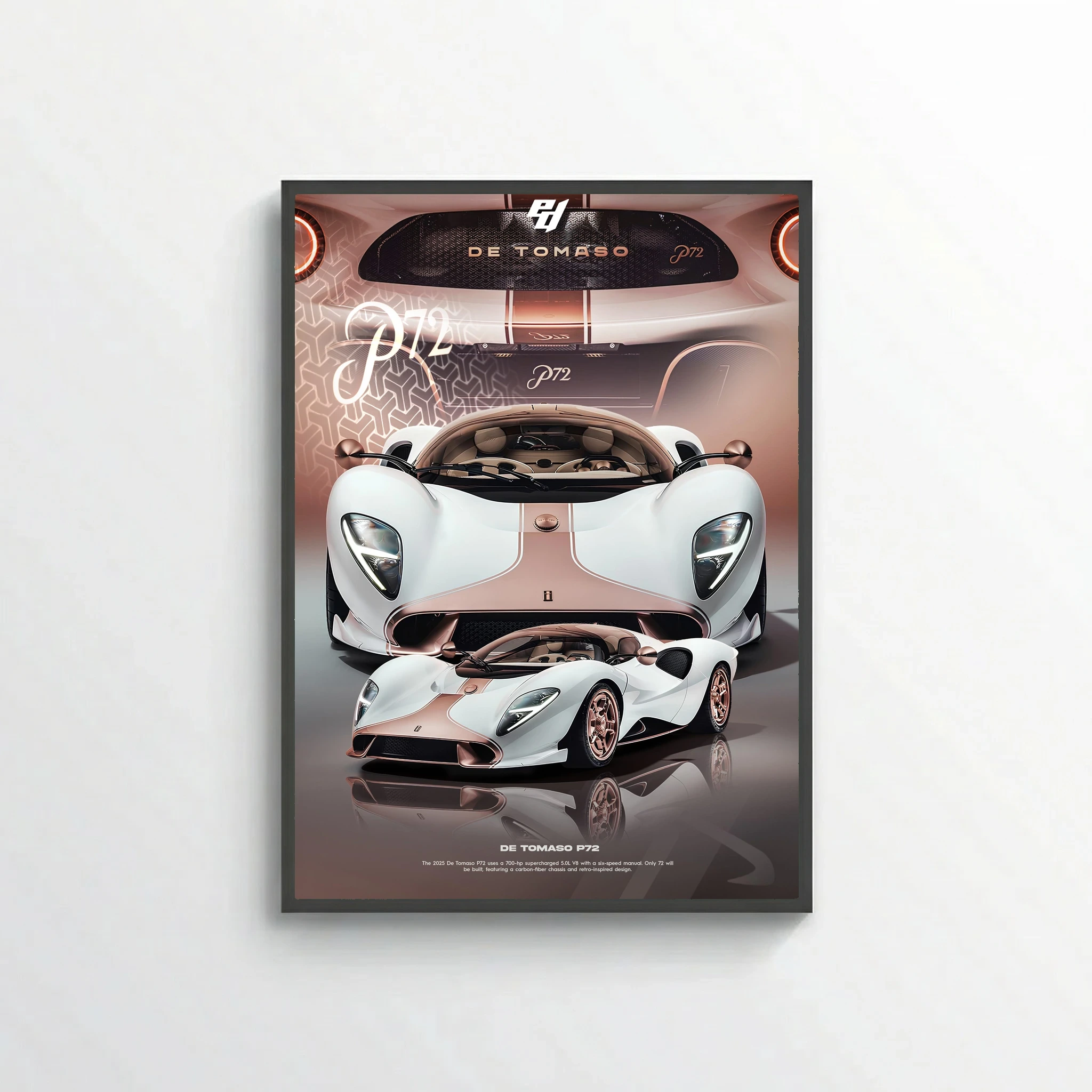 De Tomaso P72 - Car Poster