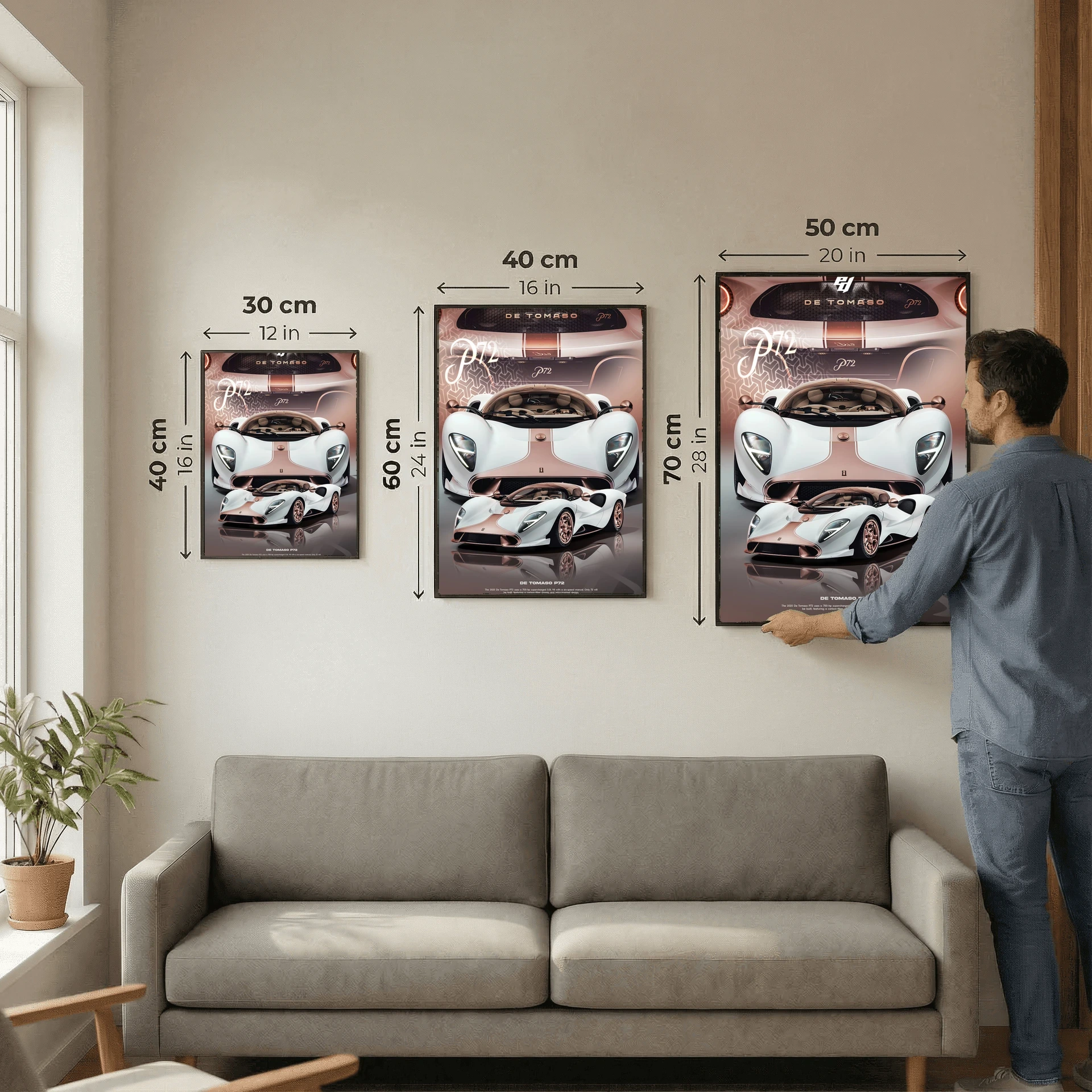 De Tomaso P72 - Car Poster